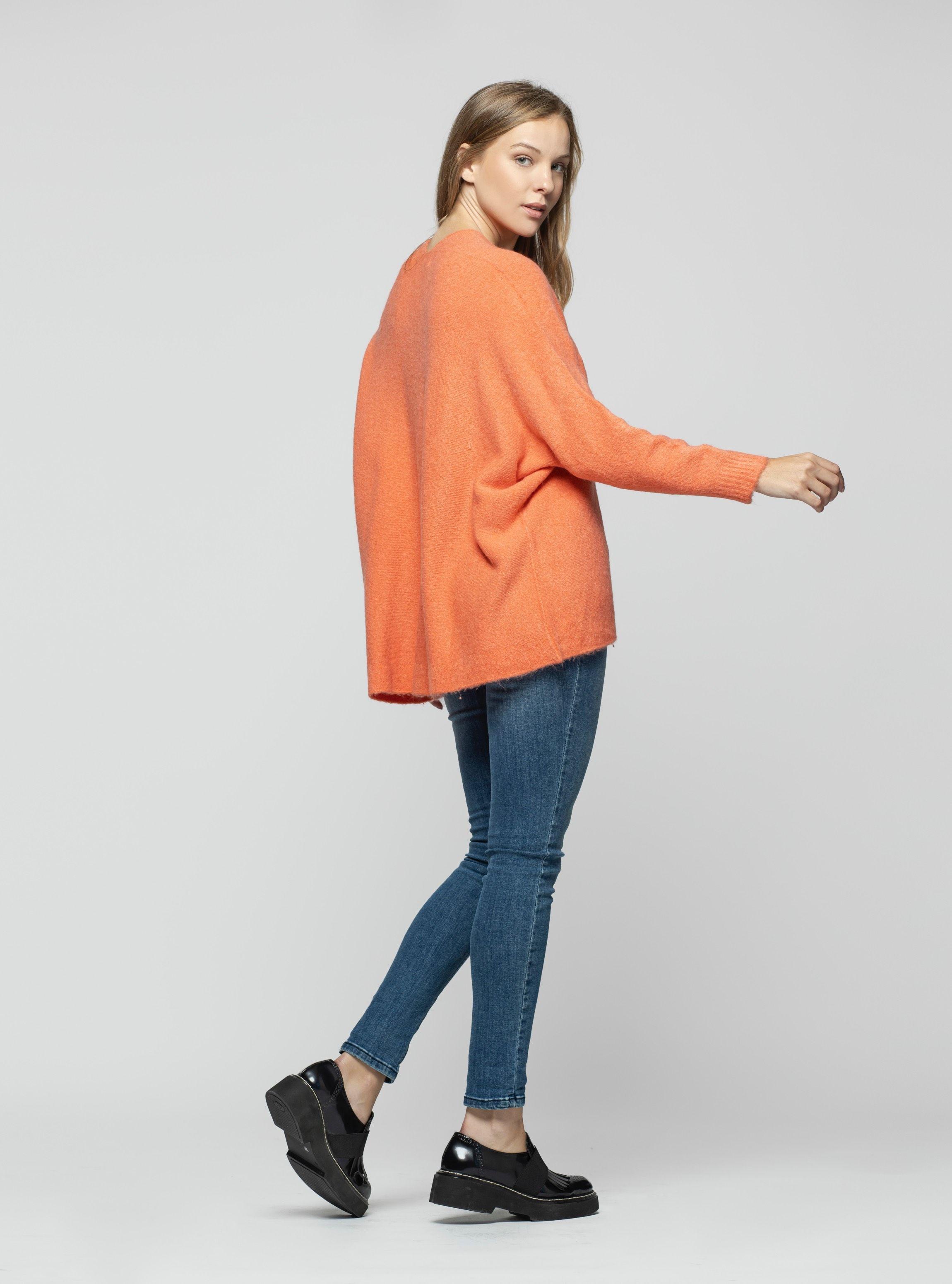 Sweater Mujer Nerys Coral Lineatre-2