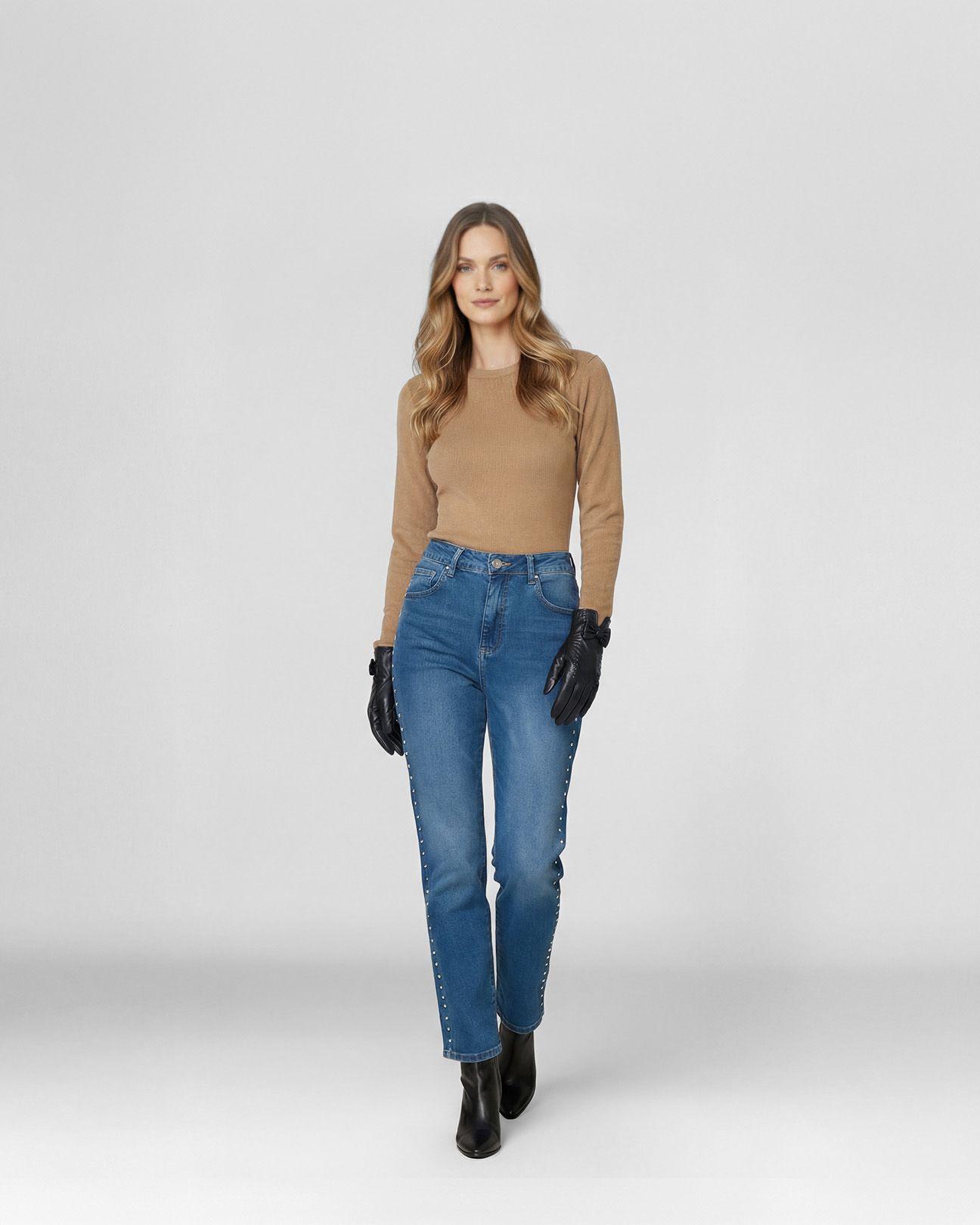 Guante Mujer Mara Negro Lineatre-3