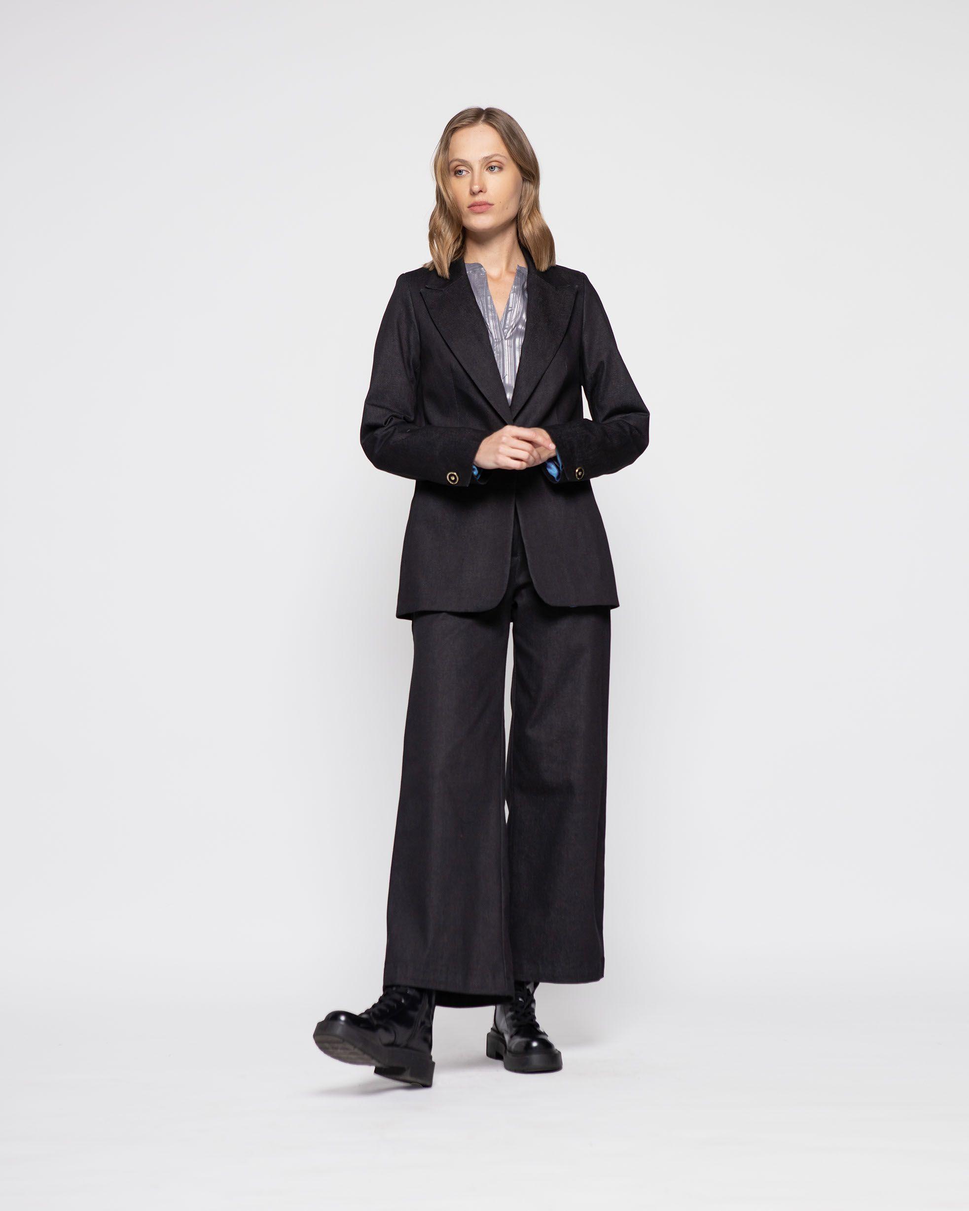 Chaqueta Mujer Calendula Negro Ludovica-0