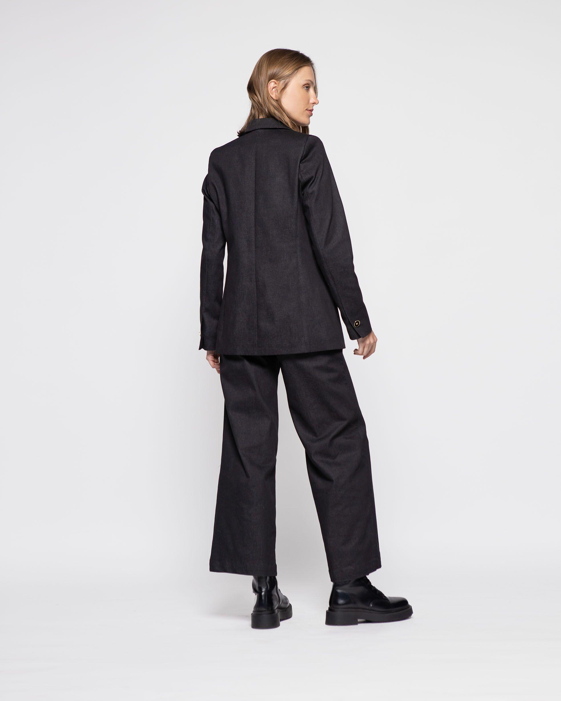 Chaqueta Mujer Calendula Negro Ludovica-2