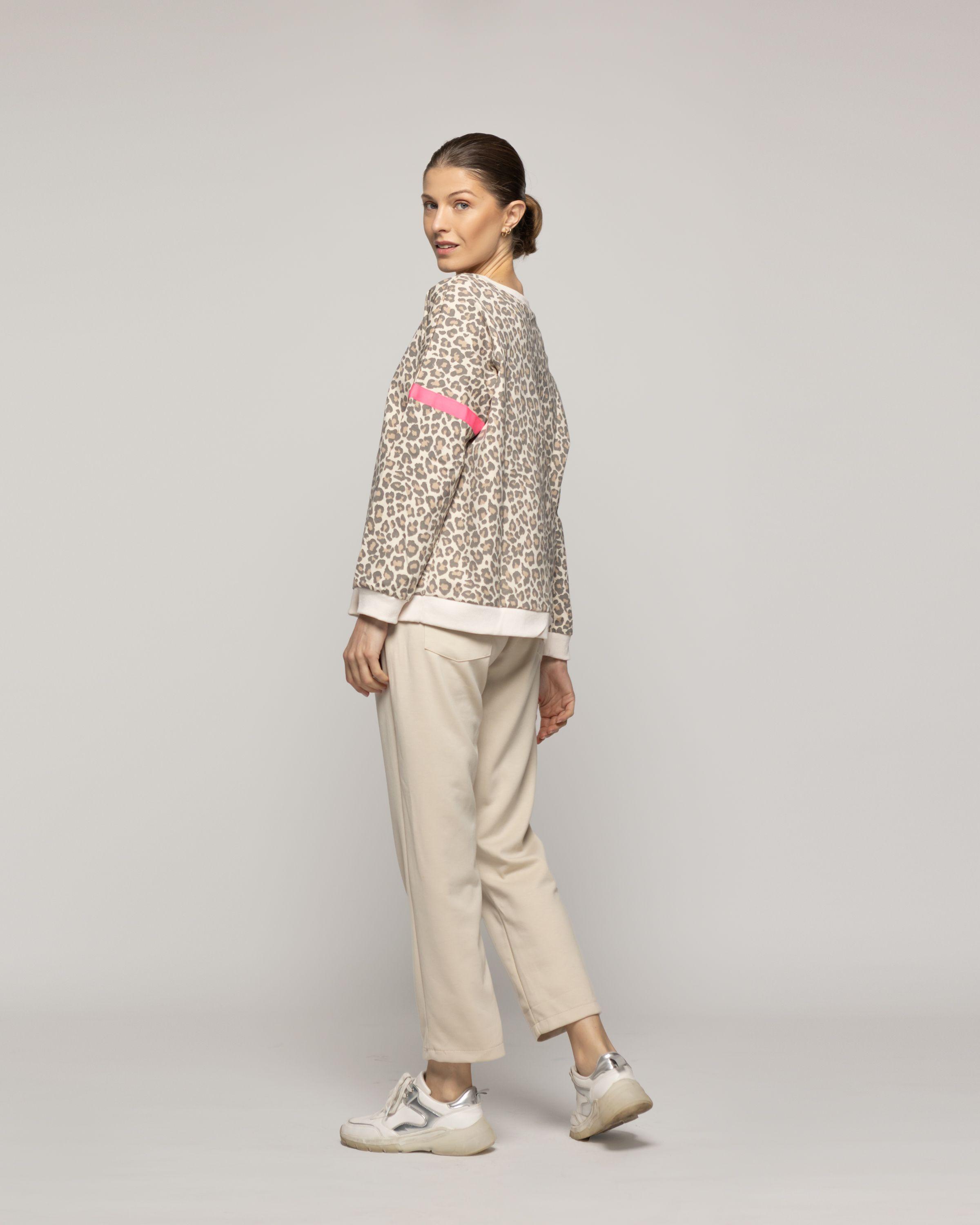 Polerón Mujer Olimpia Animal Print Leopardo Lineatre-2