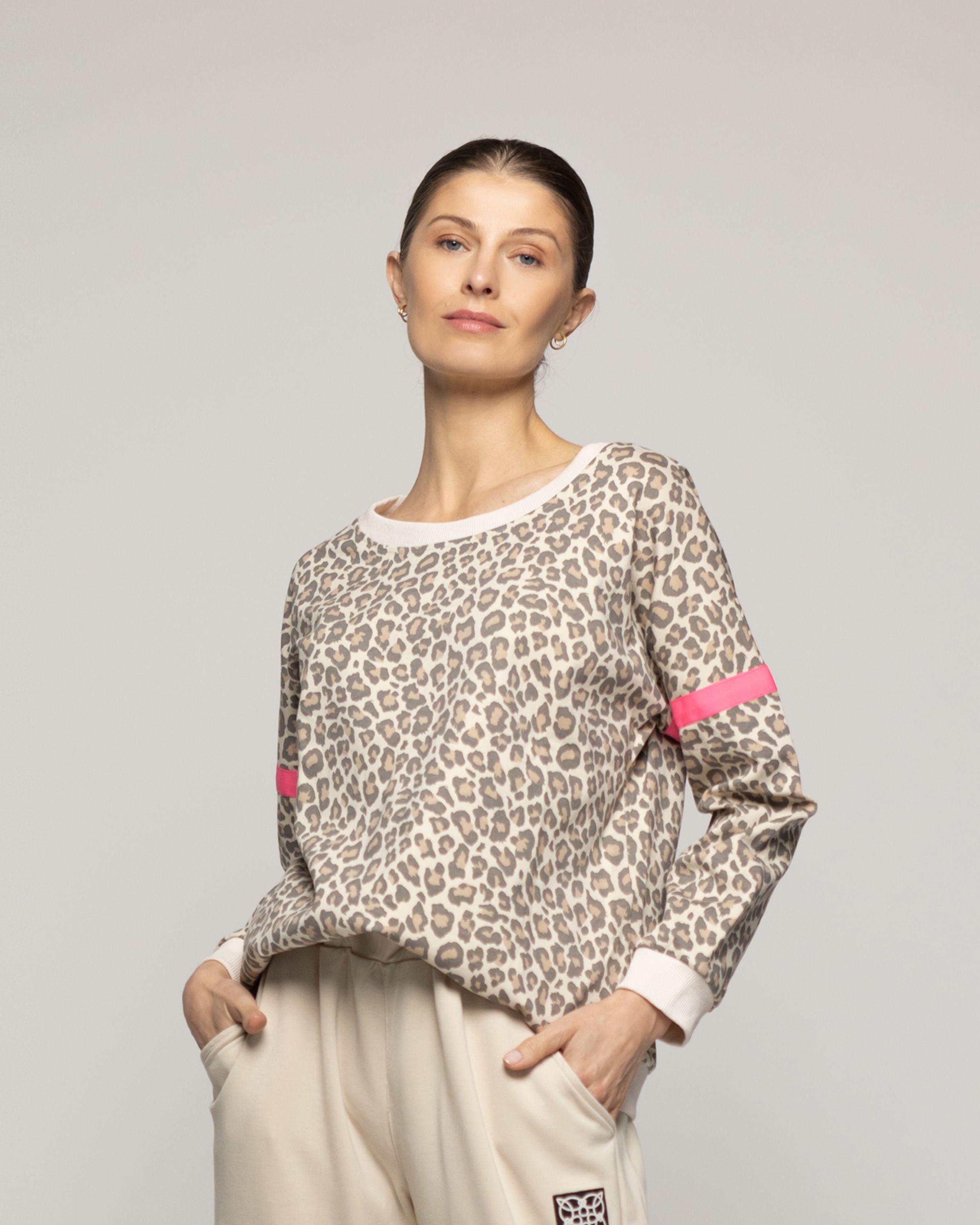 Polerón Mujer Olimpia Animal Print Leopardo Lineatre-3