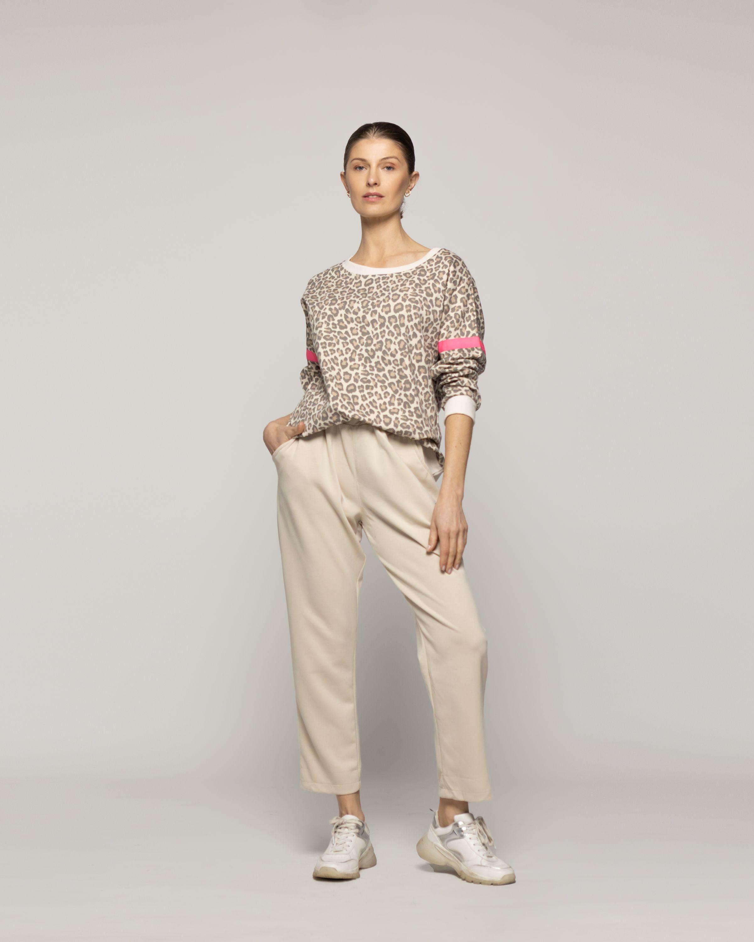 Polerón Mujer Olimpia Animal Print Leopardo Lineatre-4