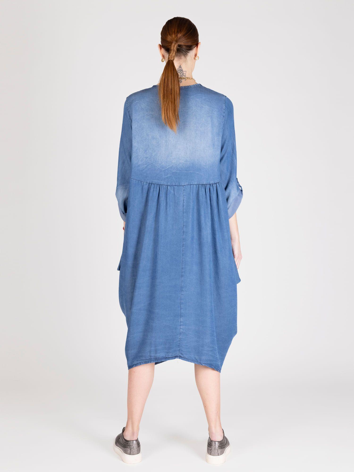 Vestido Denim Oversize Jeans Lineatre-2