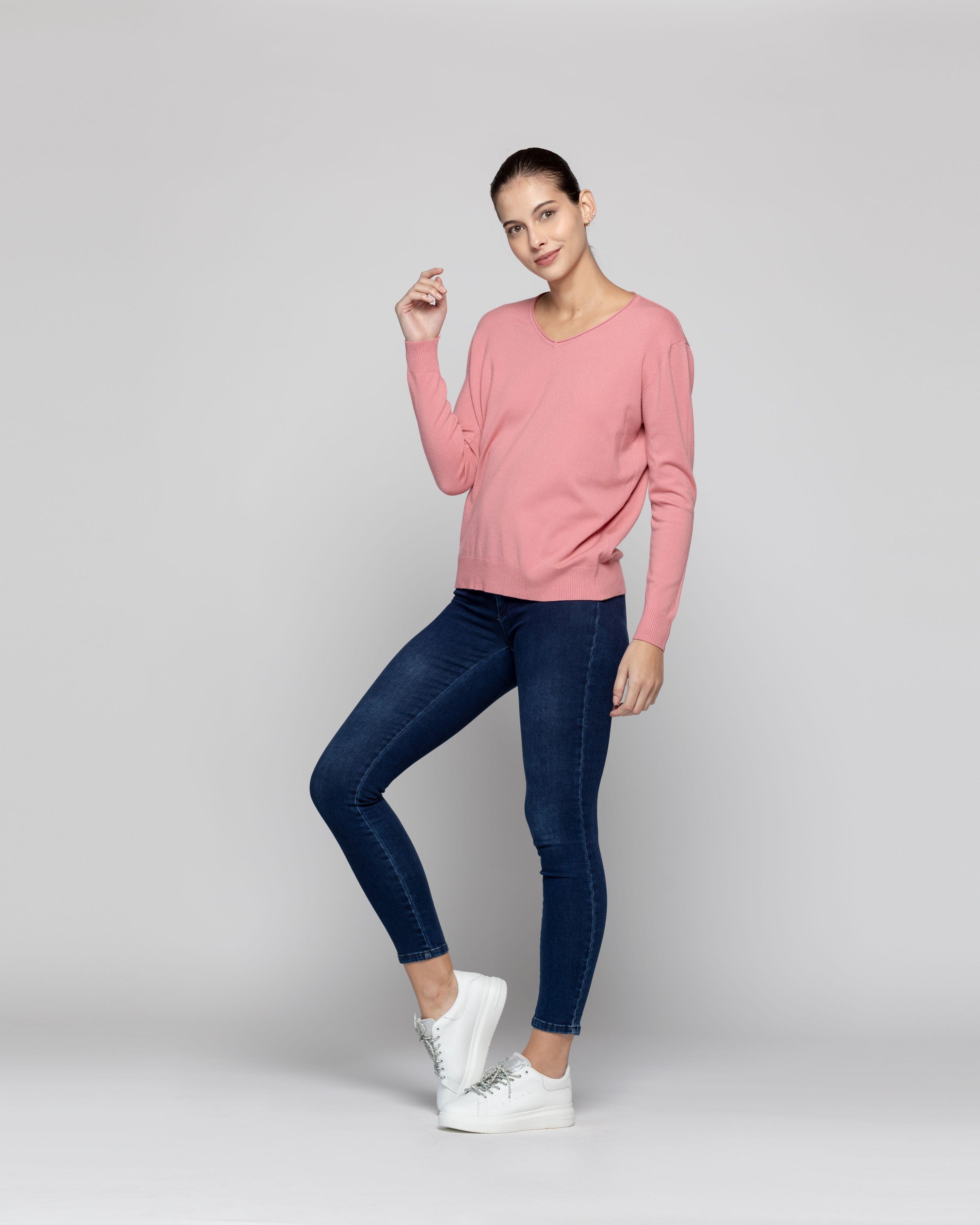 Sweater Mujer Avelina Rosado Lineatre-1