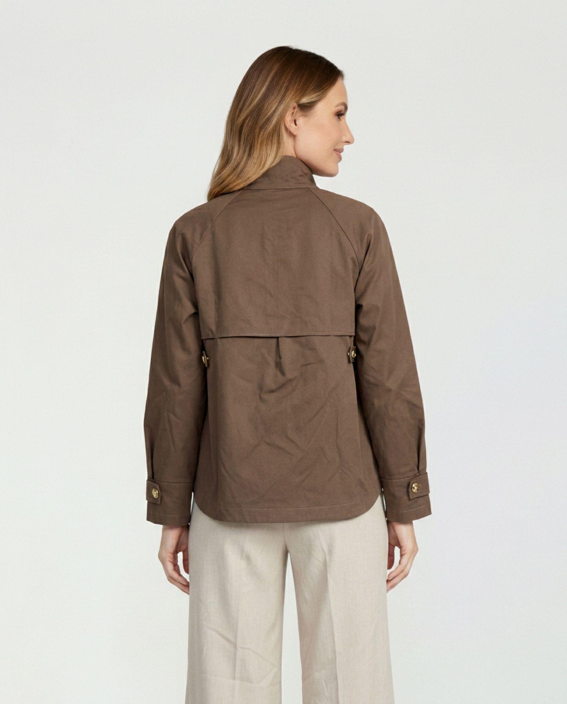 Trench Mujer Eleonora Chocolate Lineatré-1