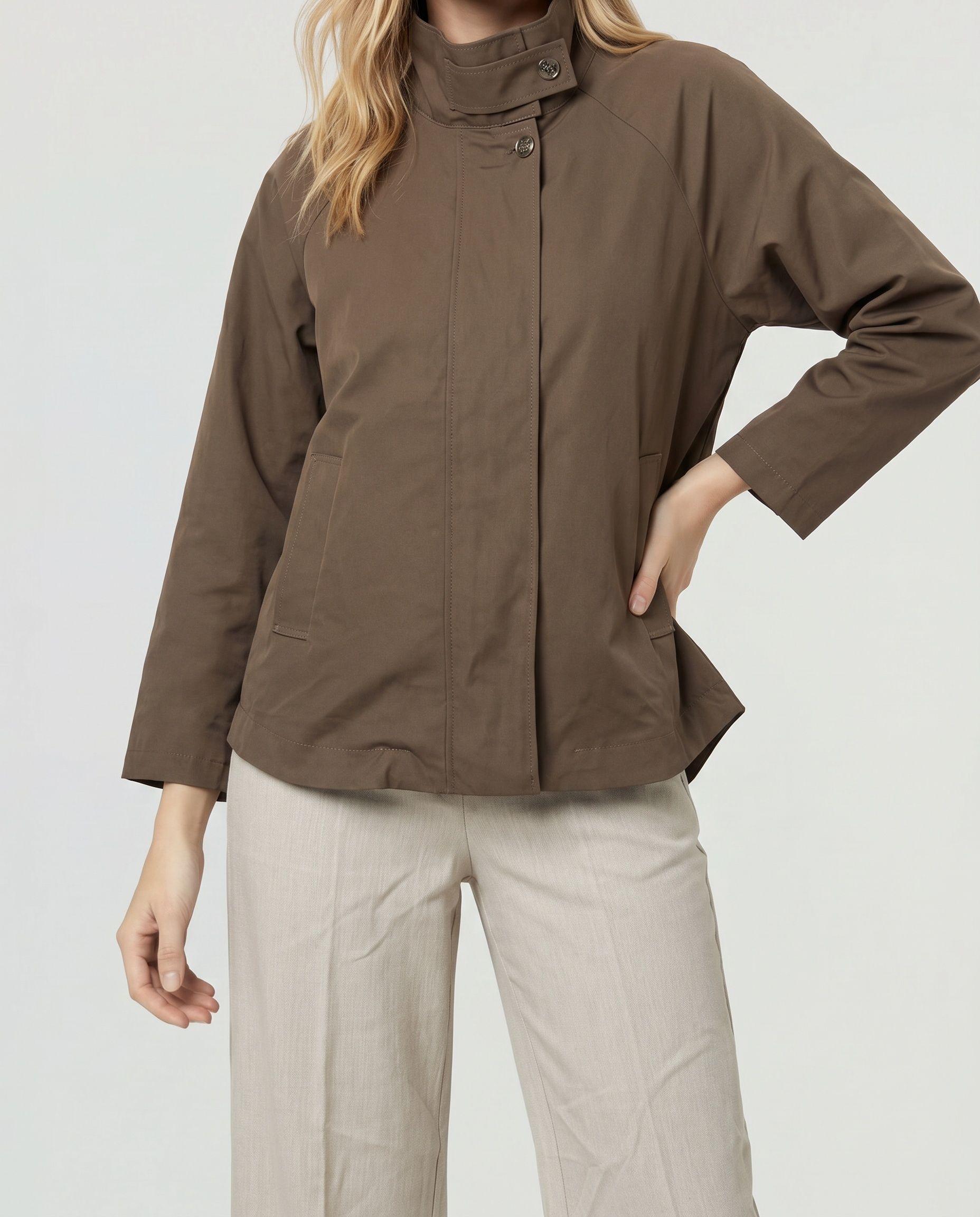 Trench Mujer Eleonora Chocolate Lineatré-2