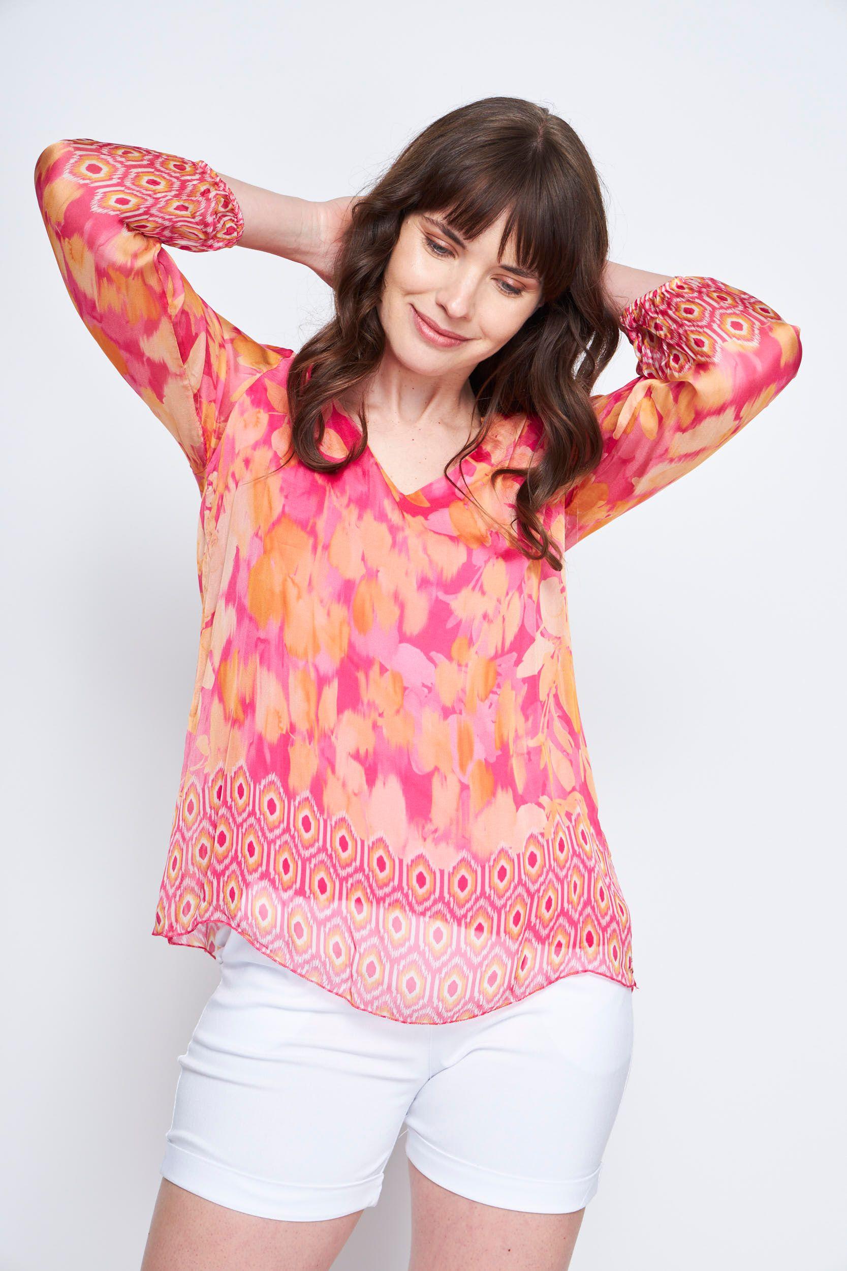 BLUSA LISA FUCSIA Lineatre-2