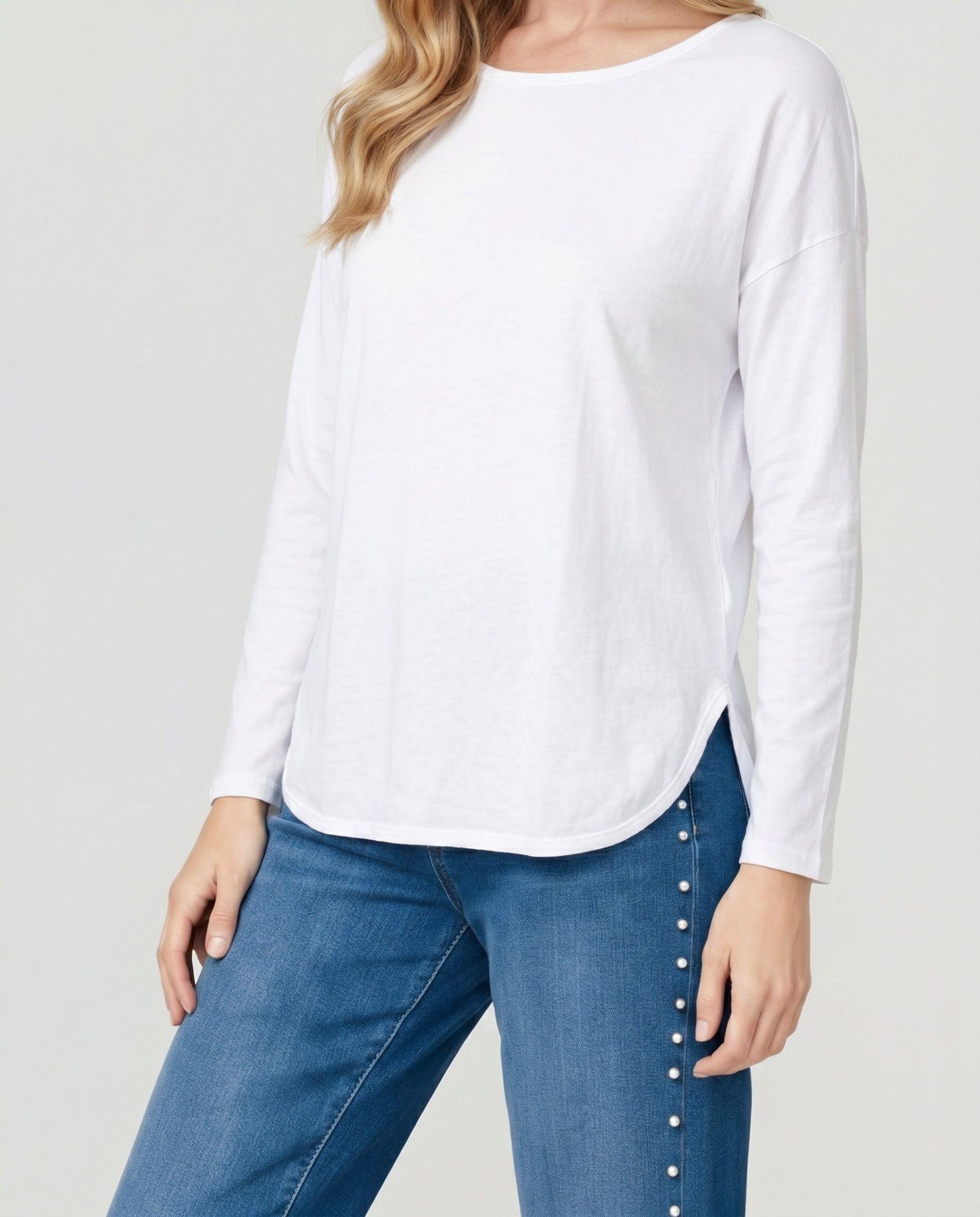 Polera Mujer Ortensia Blanco Lineatré-2