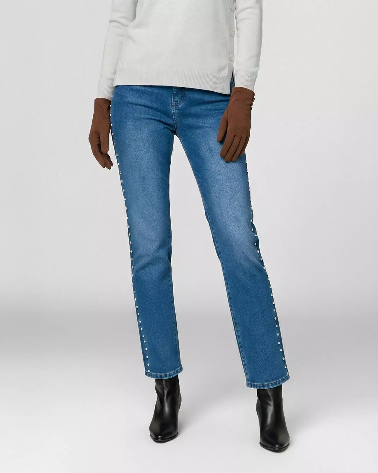 Guante Mujer Zoe Camel Lineatre-2