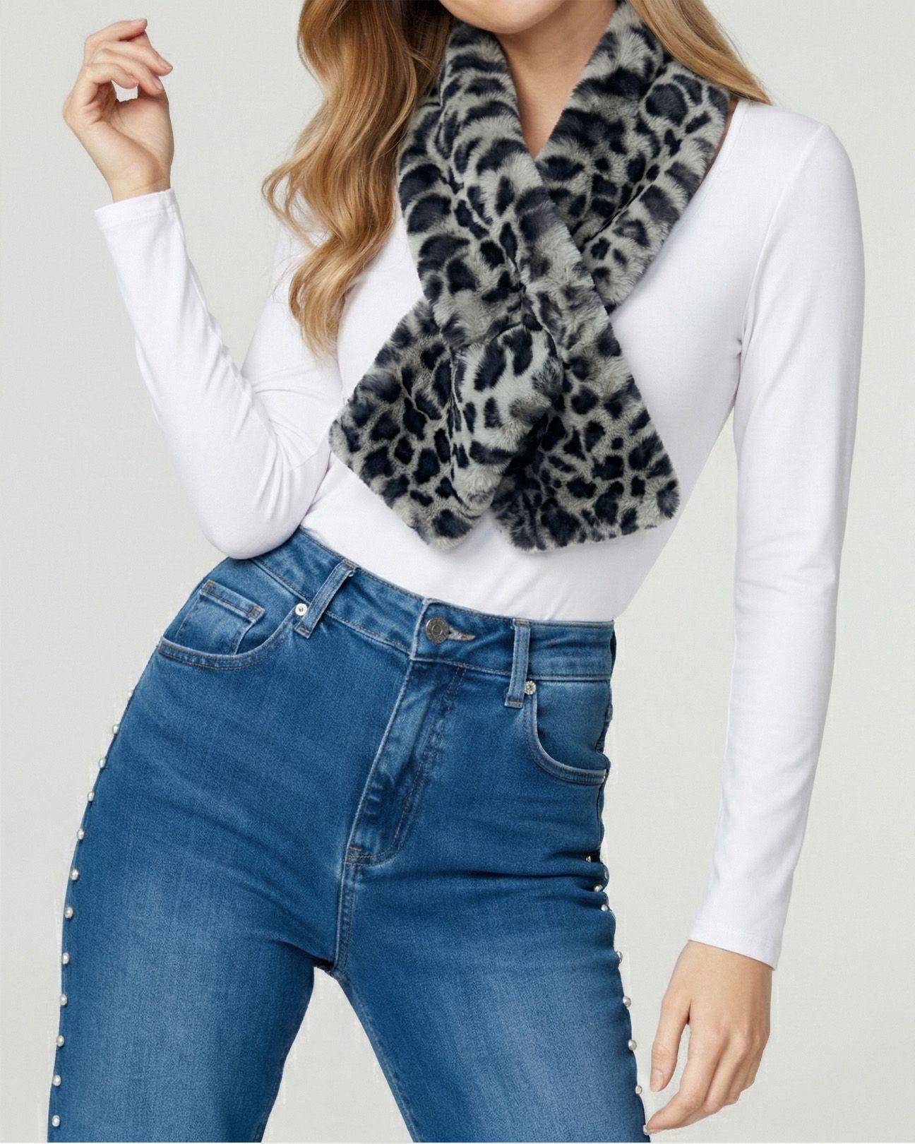 Cuello Mujer Aurora Gris Lineatre-2