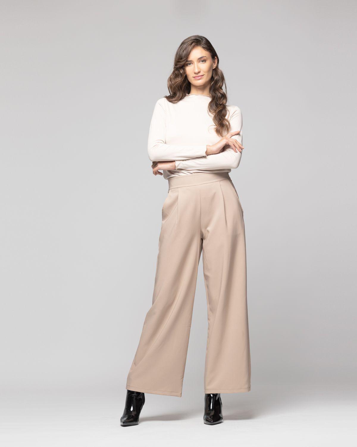 Pantalón Mujer Chloé Beige Lineatre-1