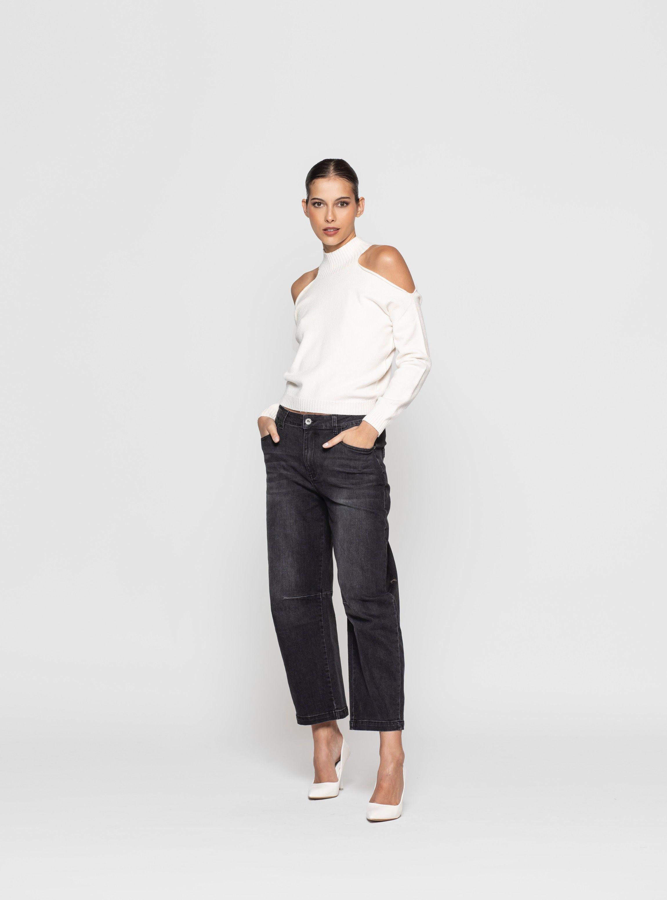 Sweater Mujer Tessa Blanco Lineatre-2
