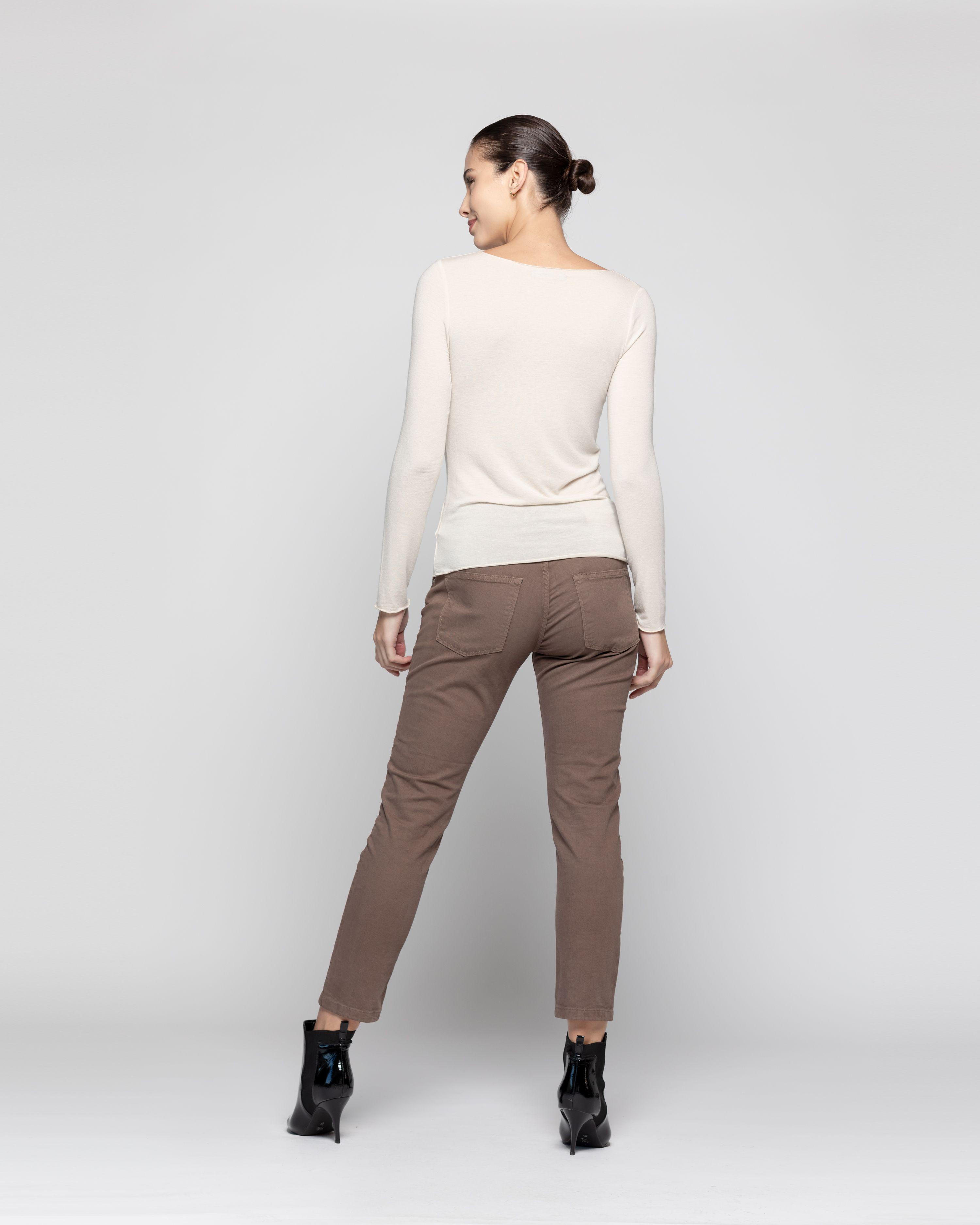 Polera Mujer Donata  Beige Lineatre-2