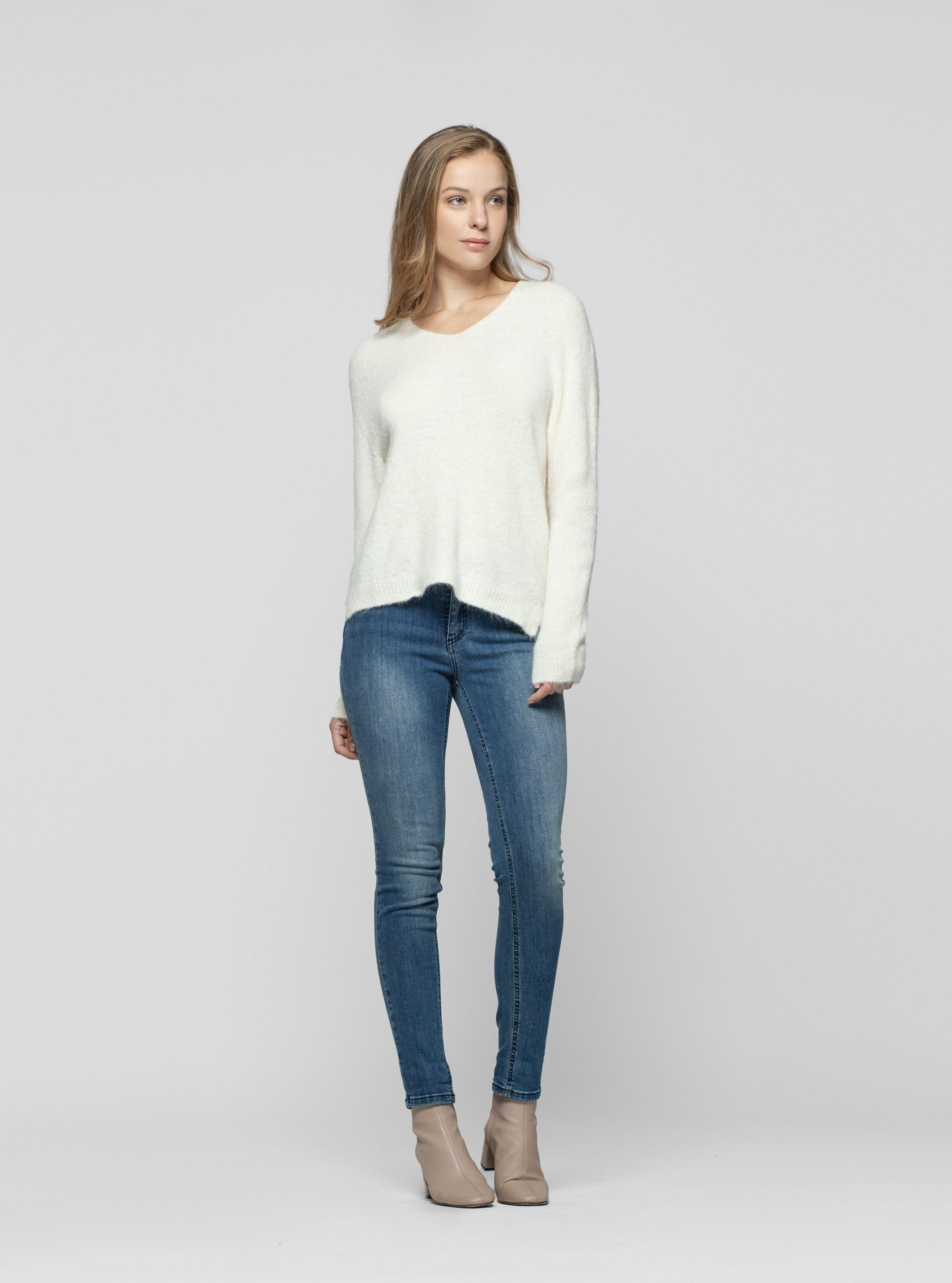 Sweater Mujer Paloma Blanco Lineatre-2