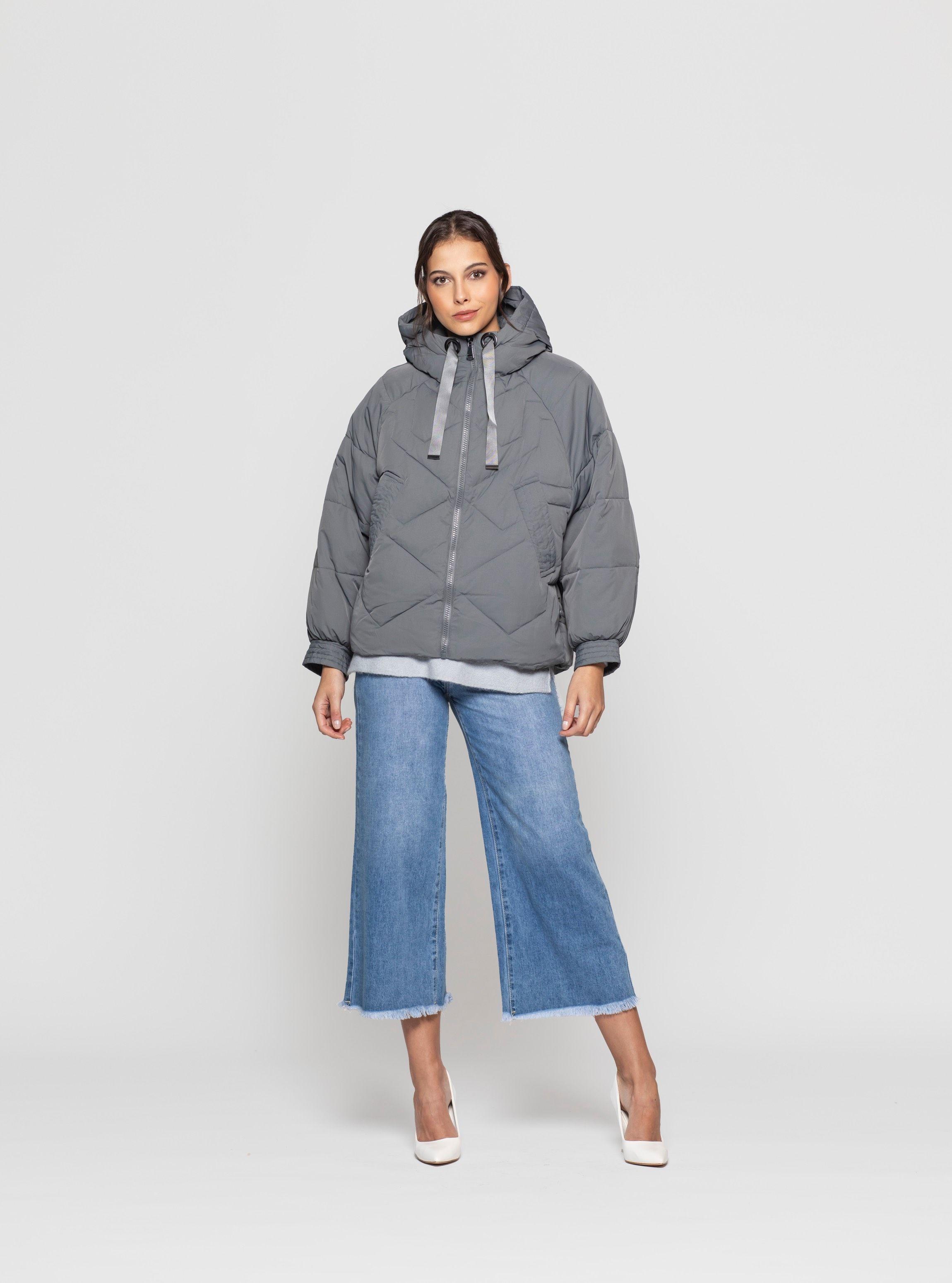 Parka Mujer Elaia Gris Lineatre-2