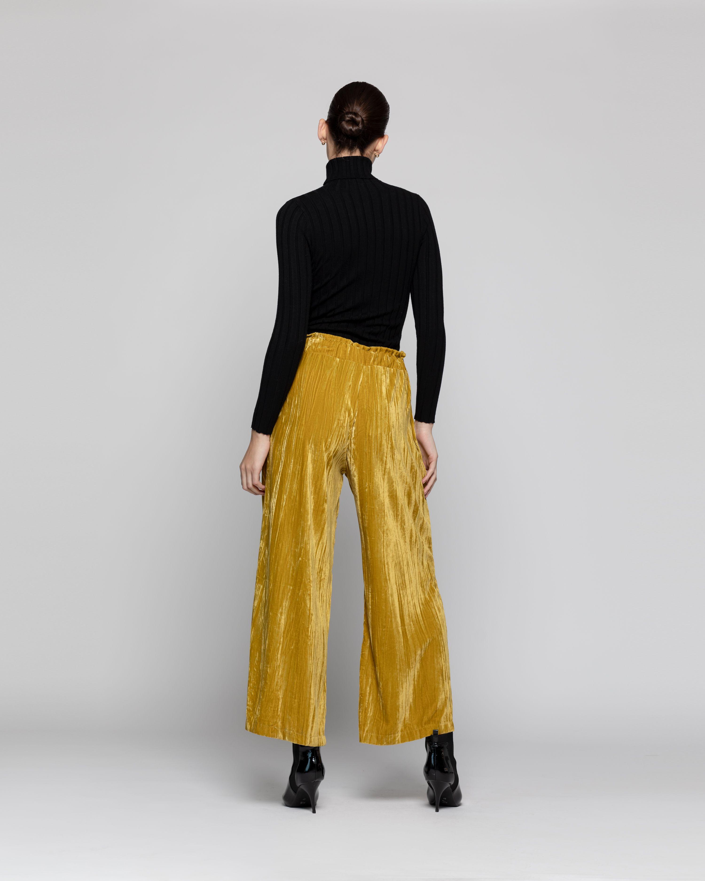 Pantalón Mujer Graziana Amarillo Lineatre-2