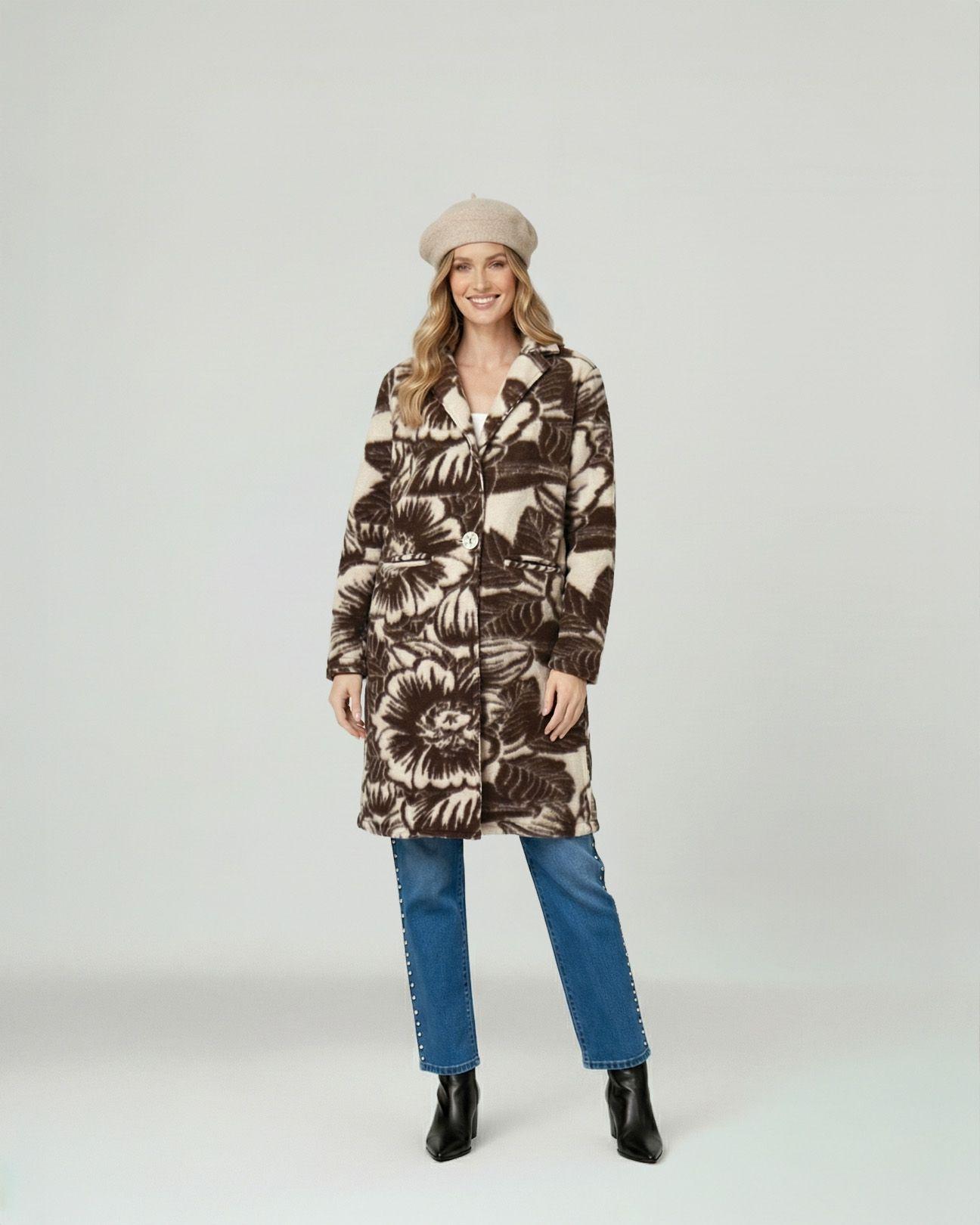 Boina Mujer Rita Beige Lineatre-2