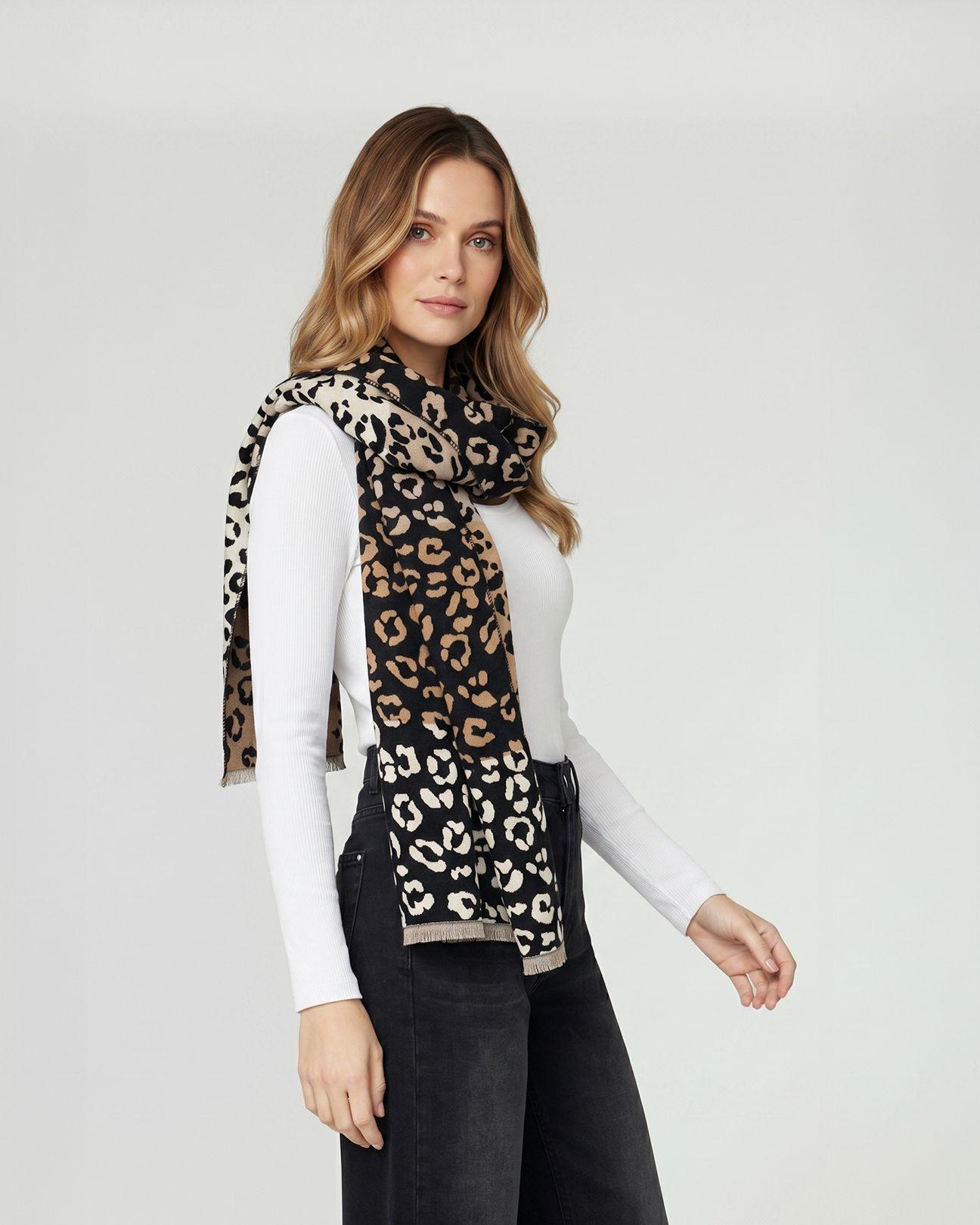 Echarpe Mujer Loreto Negro Lineatre-0