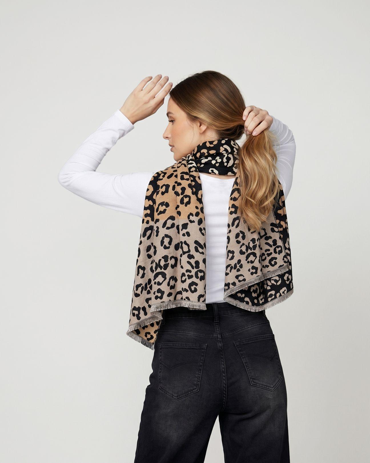 Echarpe Mujer Loreto Negro Lineatre-2