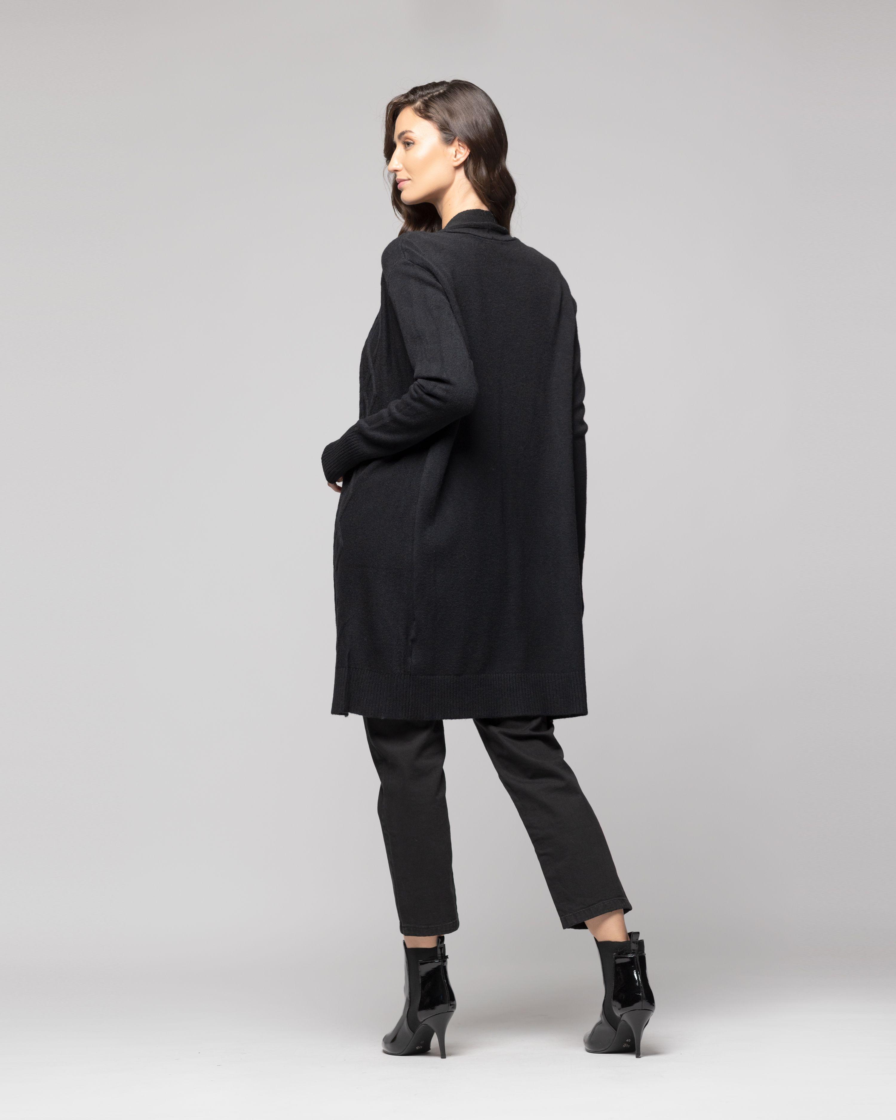 Sweater Mujer Giselle Negro Lineatre-2