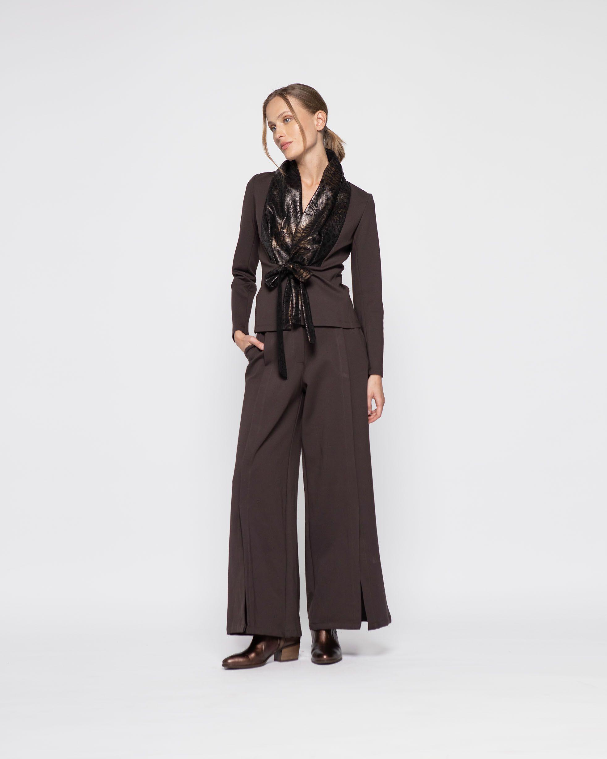 Chaqueta Mujer Dalia Cafe Ludovica-1