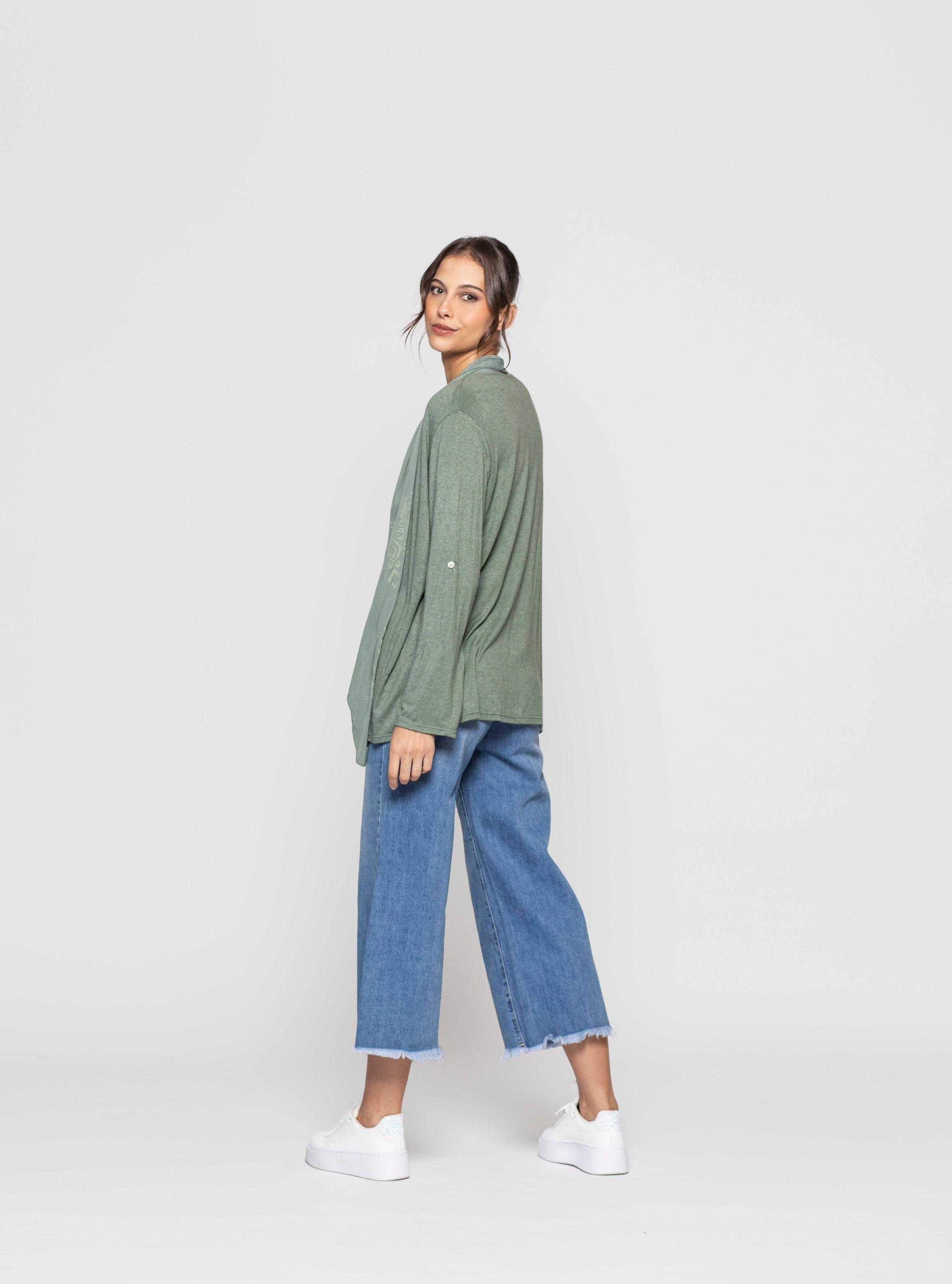 Tapado Mujer Livia Verde Lineatre-2