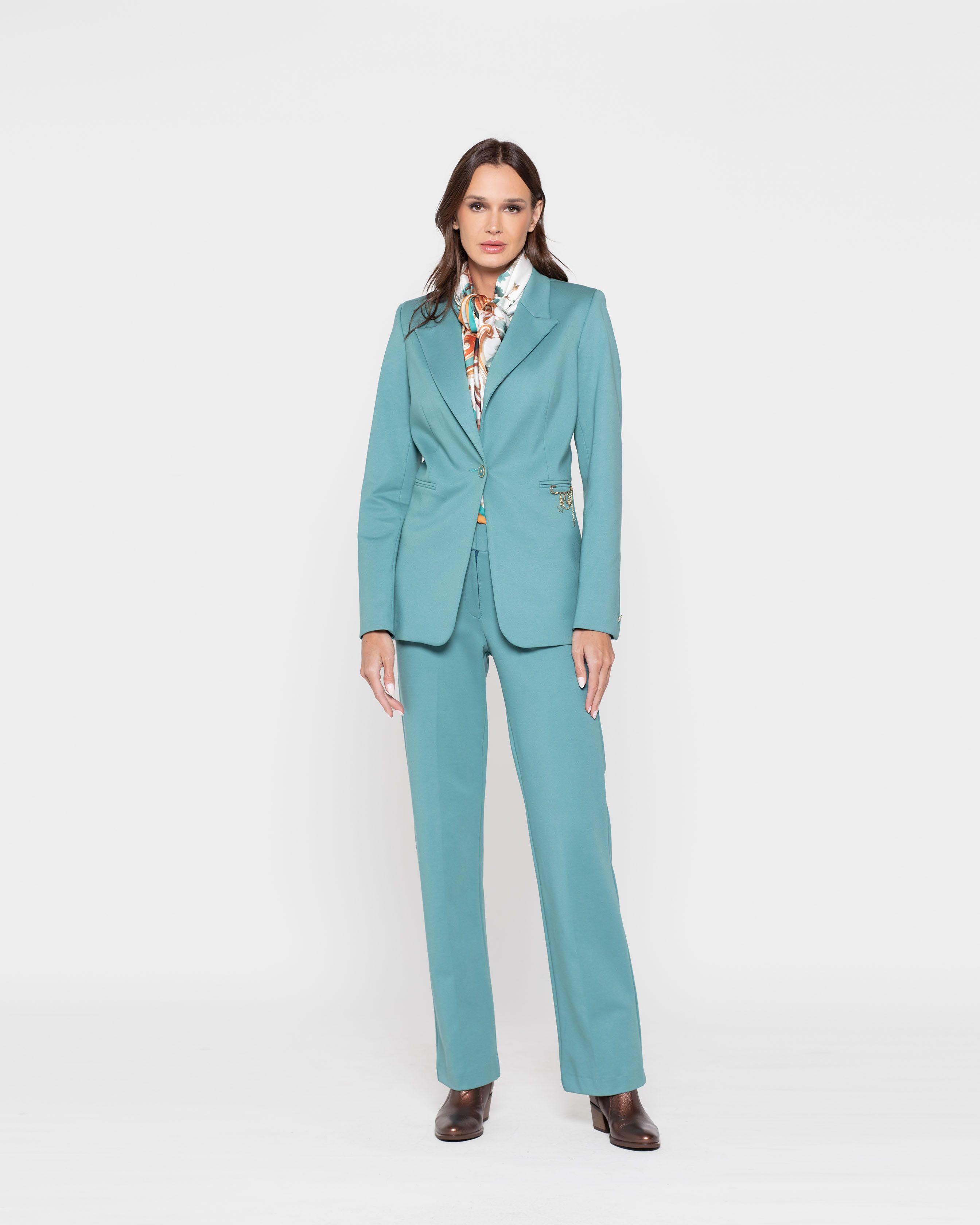 Chaqueta Mujer Hortensia Verde Menta Ludovica-0