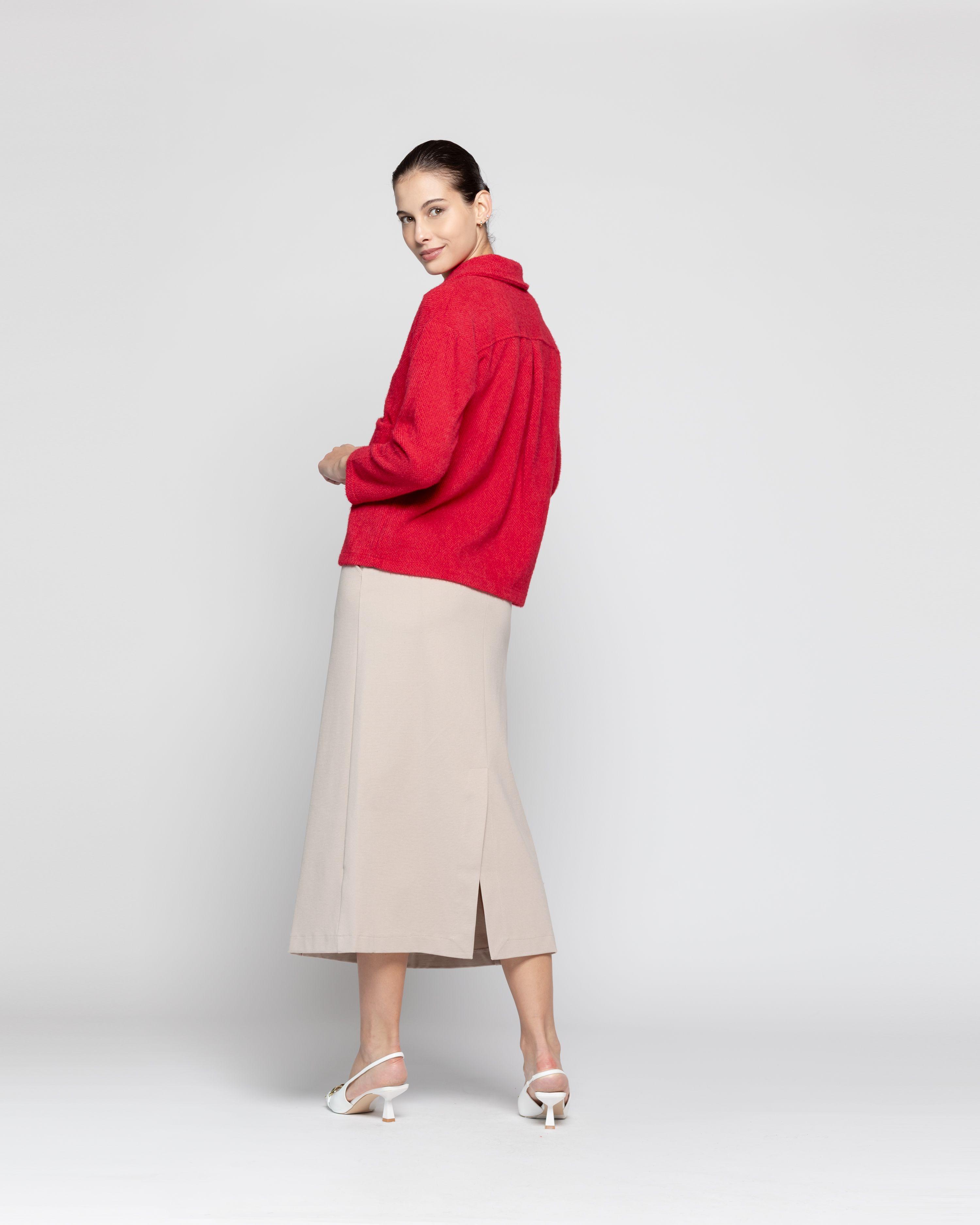 Chaqueta Mujer Leire Rojo Lineatre-2
