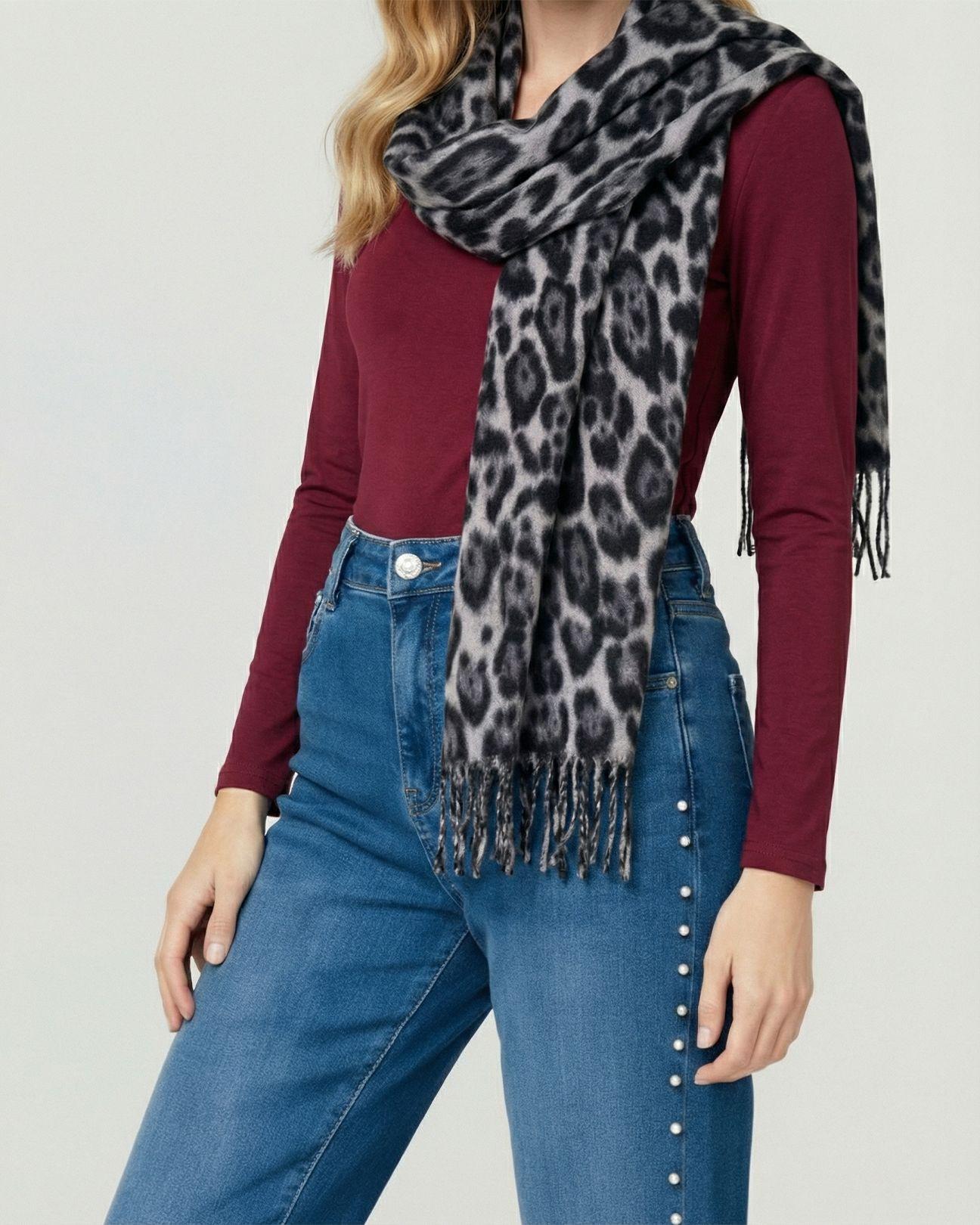 Echarpe Mujer María Negro Lineatre-2