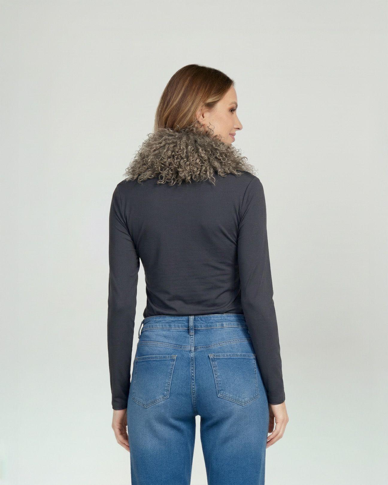 Cuello Mujer Belén Taupe Lineatre-1