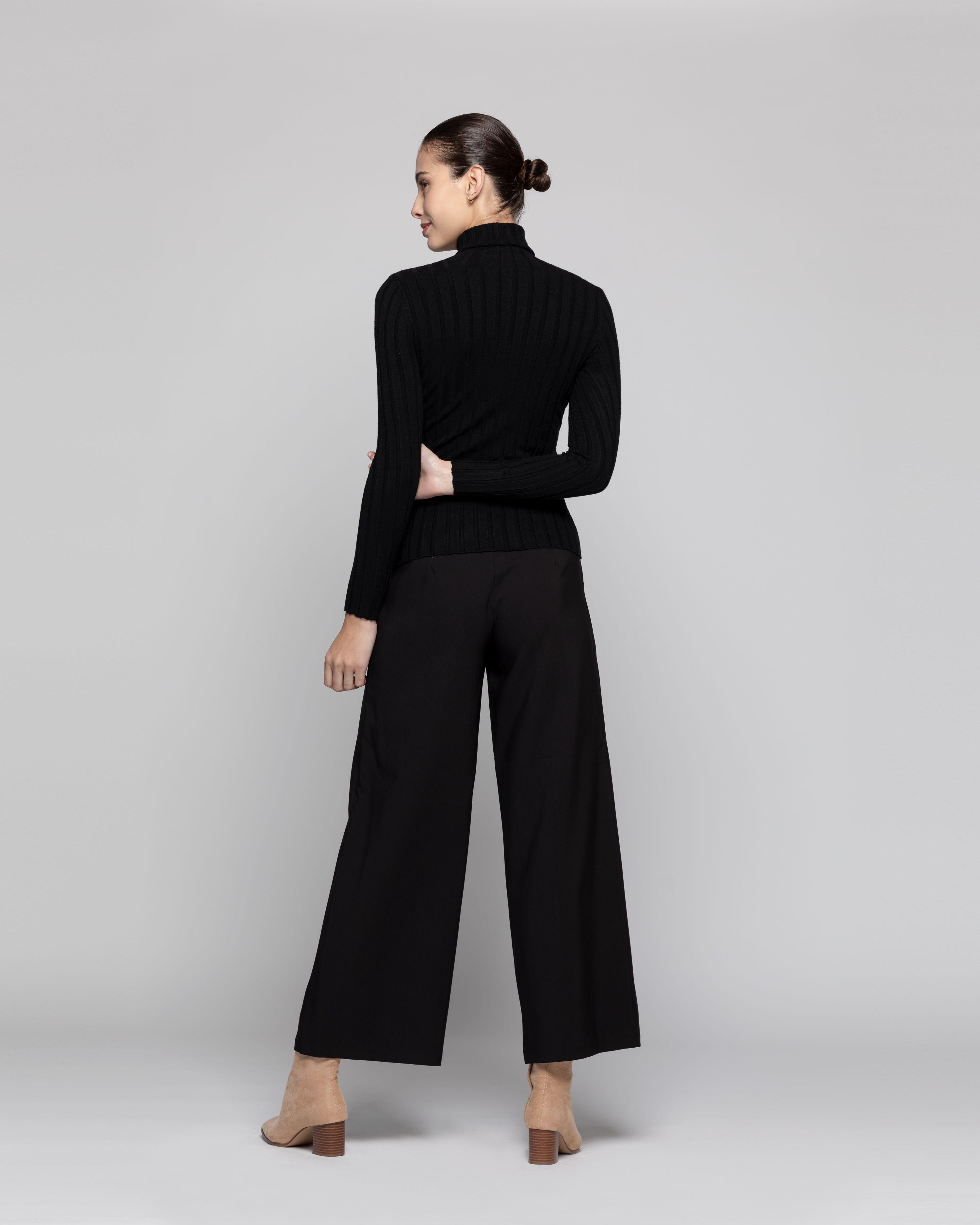 Sweater Mujer Isolde Negro Lineatre-2
