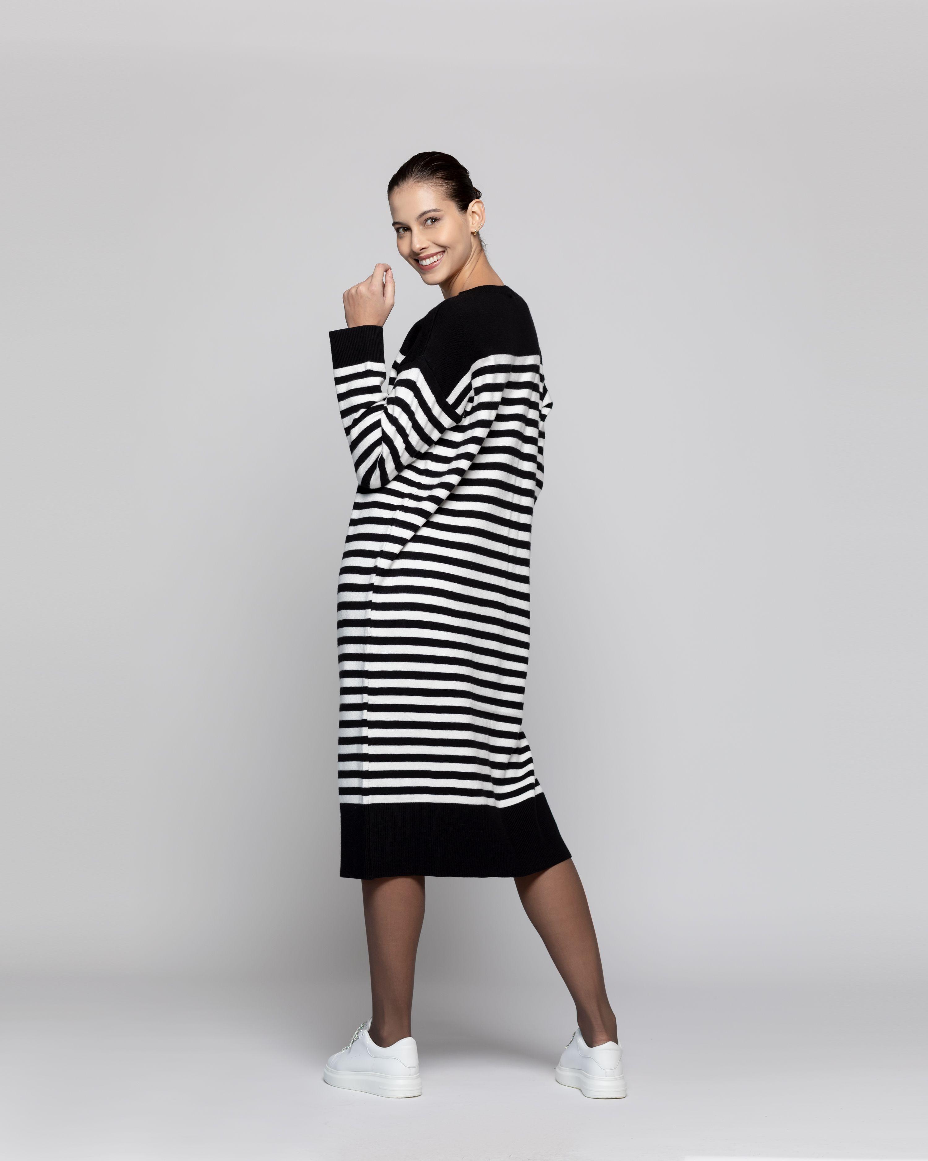 Vestido Mujer Catalina Negro Lineatre-2