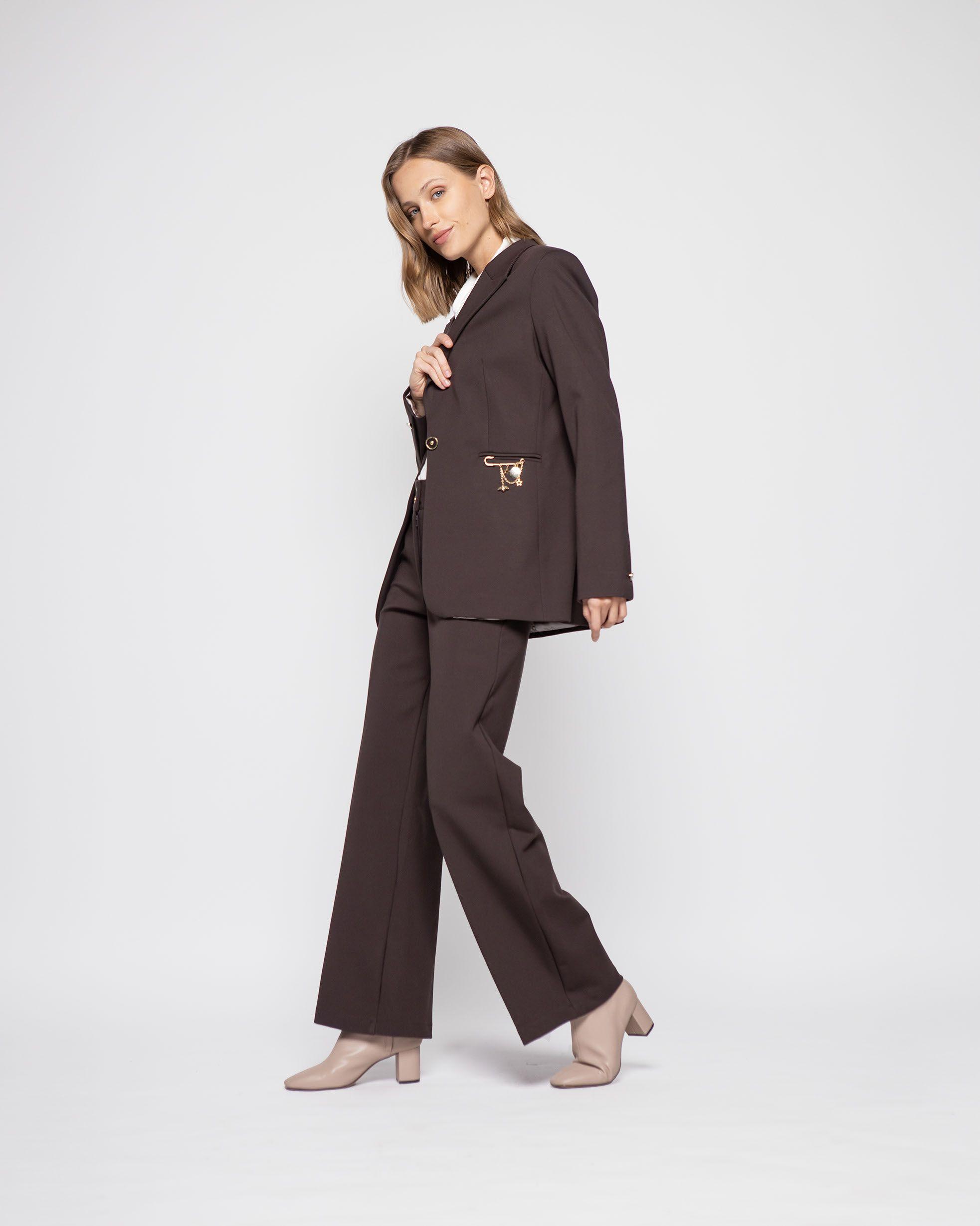 Chaqueta Mujer Hortensia Cafe Ludovica-1