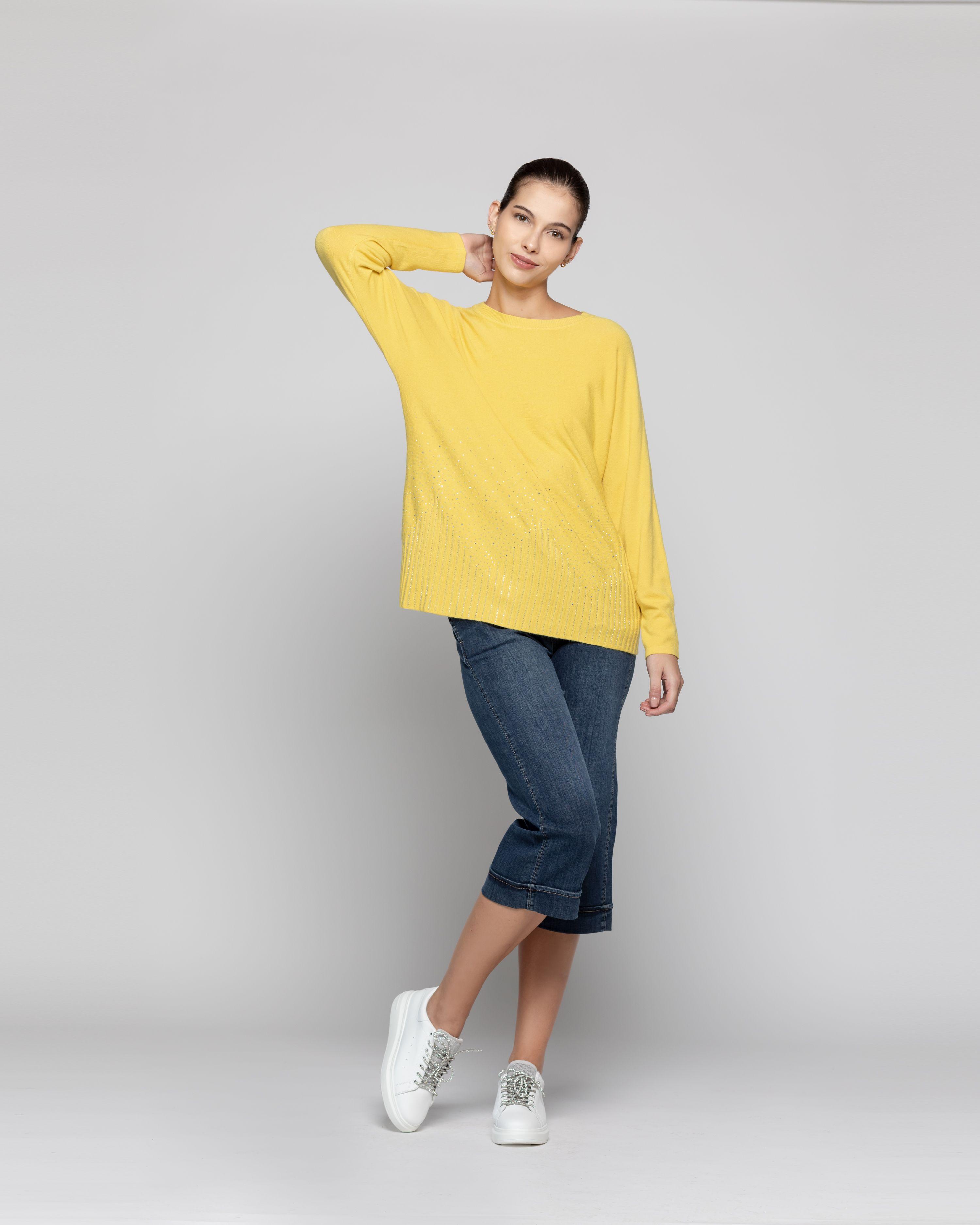 Sweater Mujer Victoria Mostaza Lineatre-0