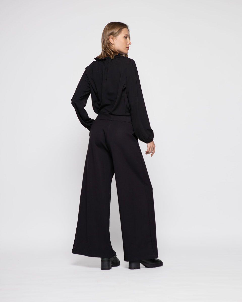 Pantalon Mujer Lobelia Negro Ludovica-2