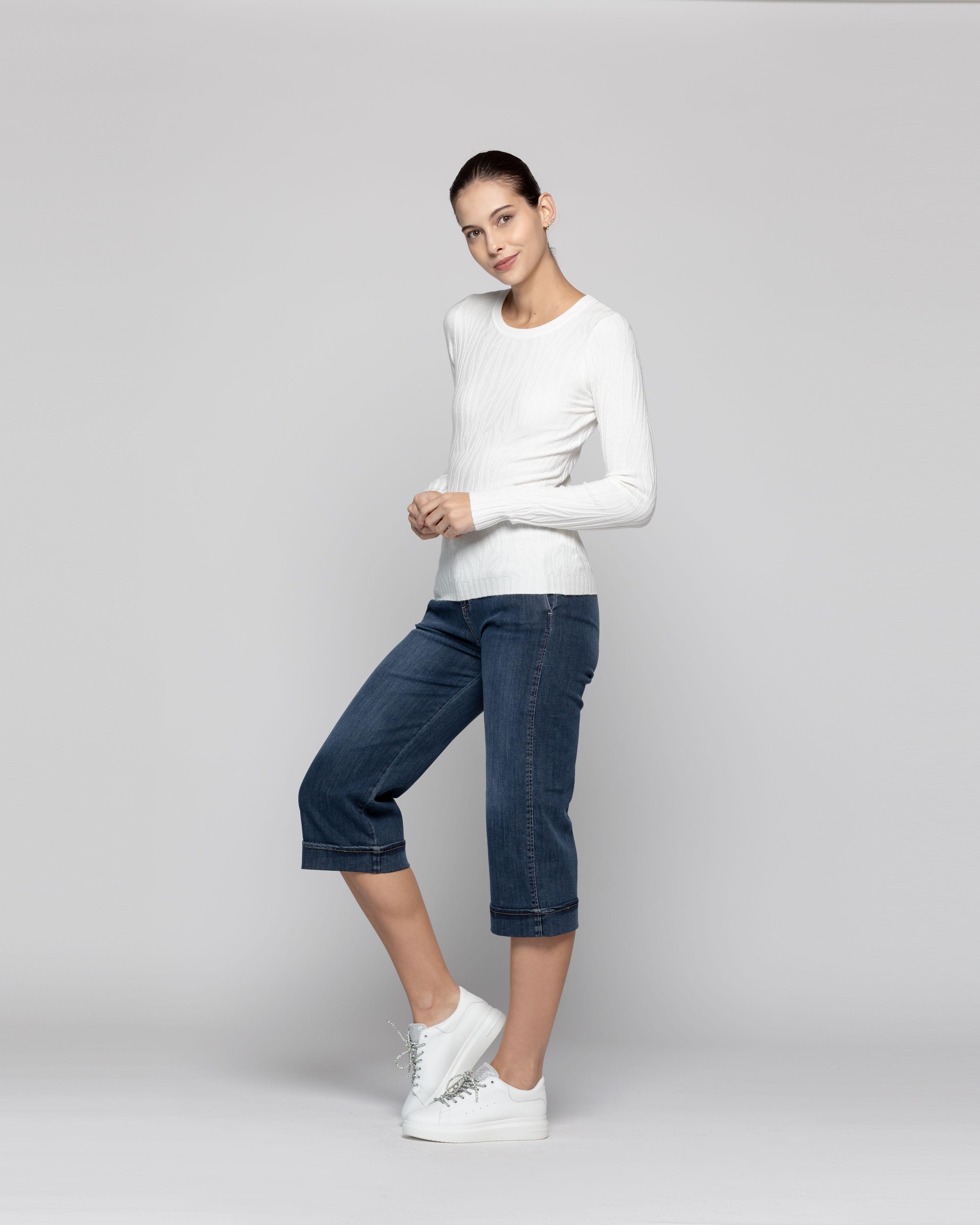 Sweater Mujer Noemi Blanco Lineatre-1