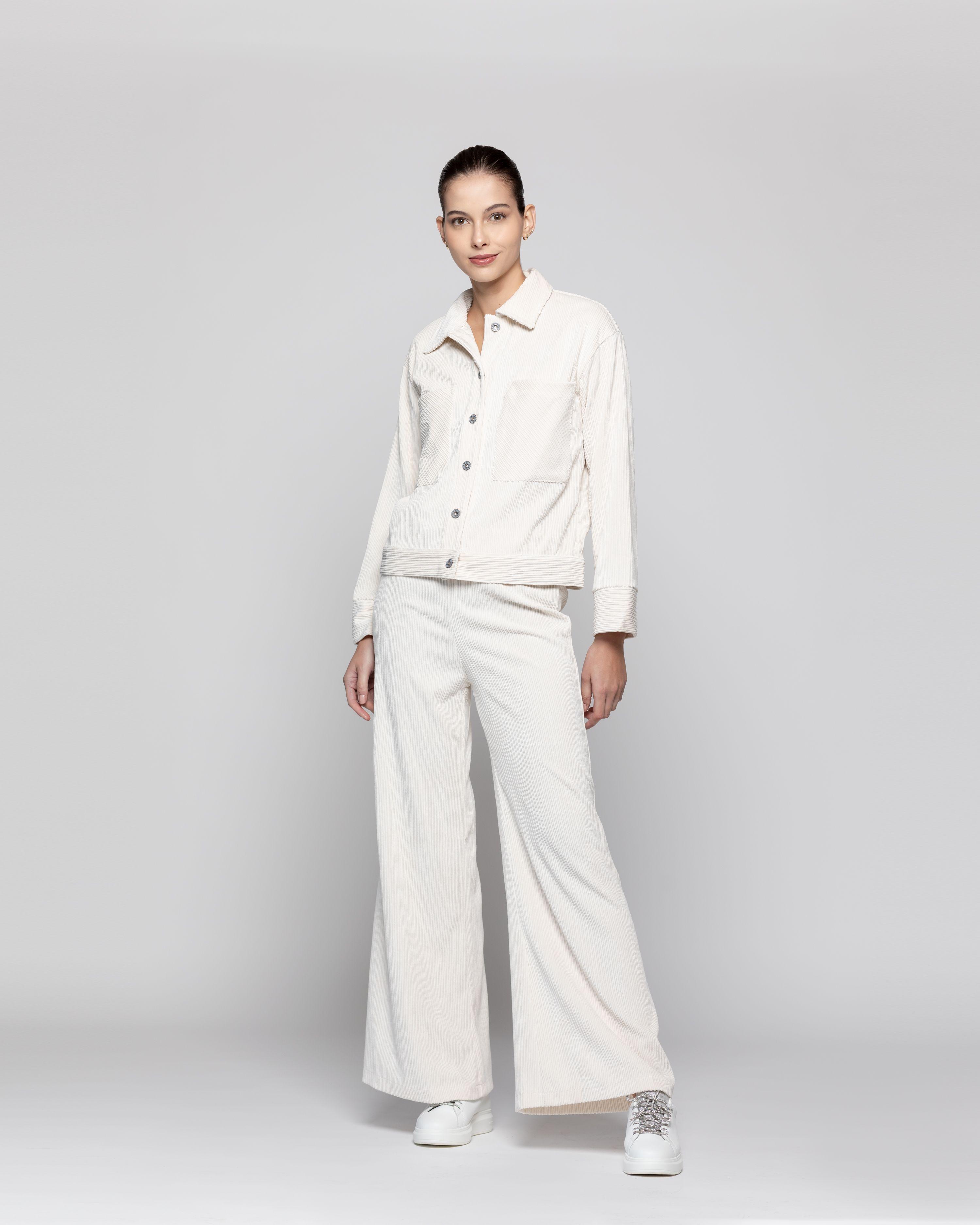 Chaqueta Mujer Silvana Blanco Lineatre-0