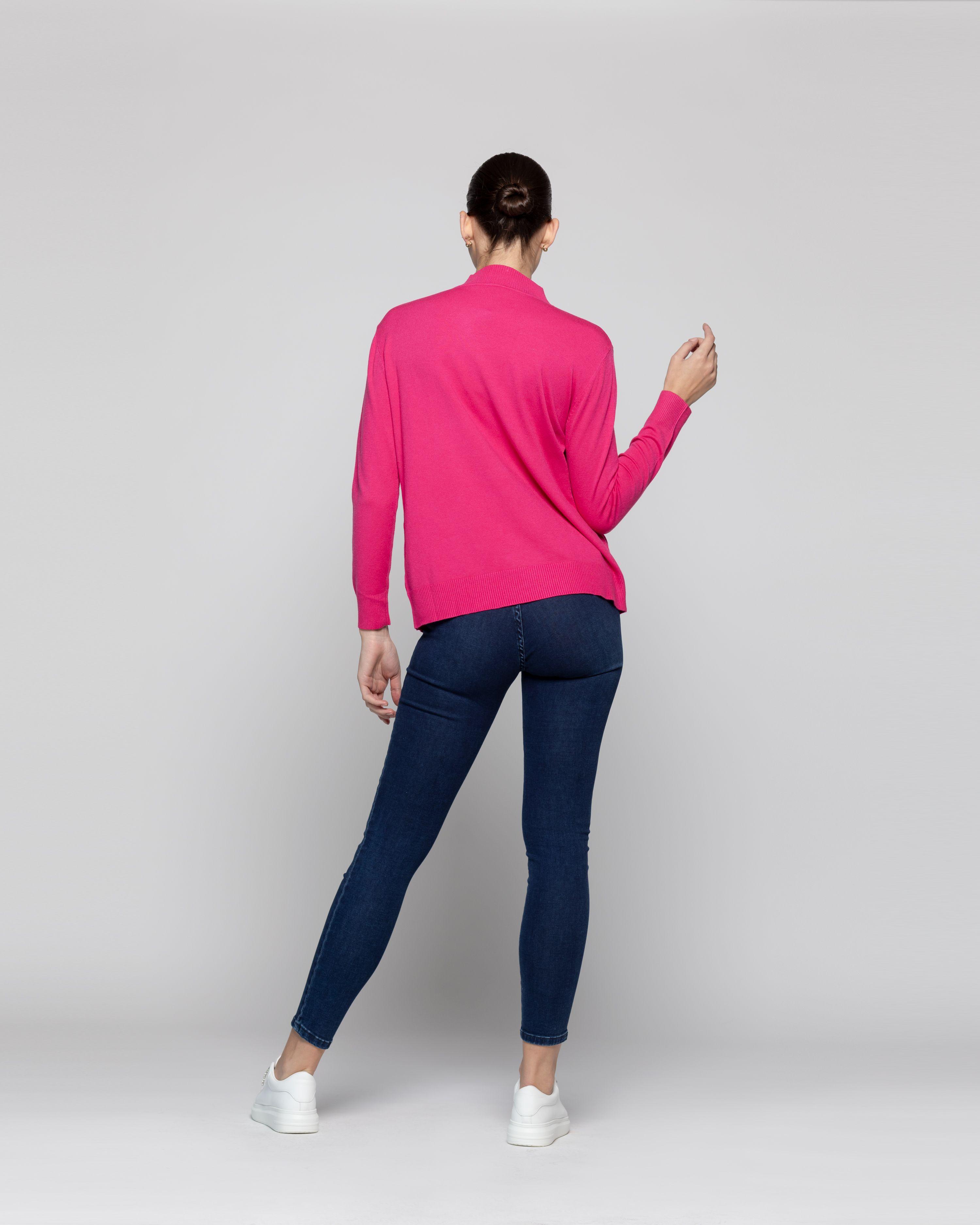 Sweater Mujer Nube Fucsia Lineatre-2