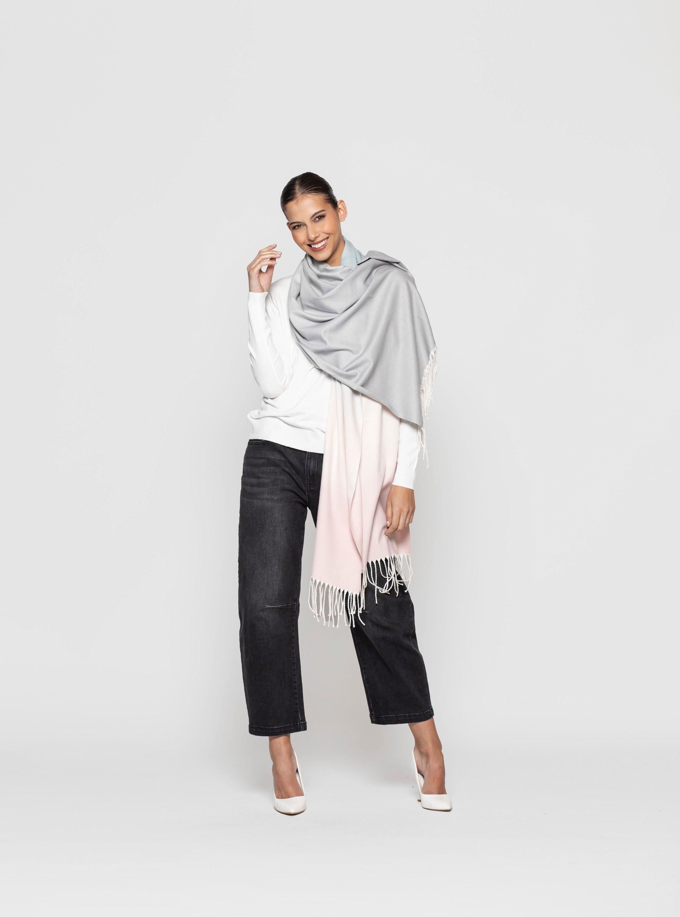 Echarpe Mujer Talia Gris Lineatre-2