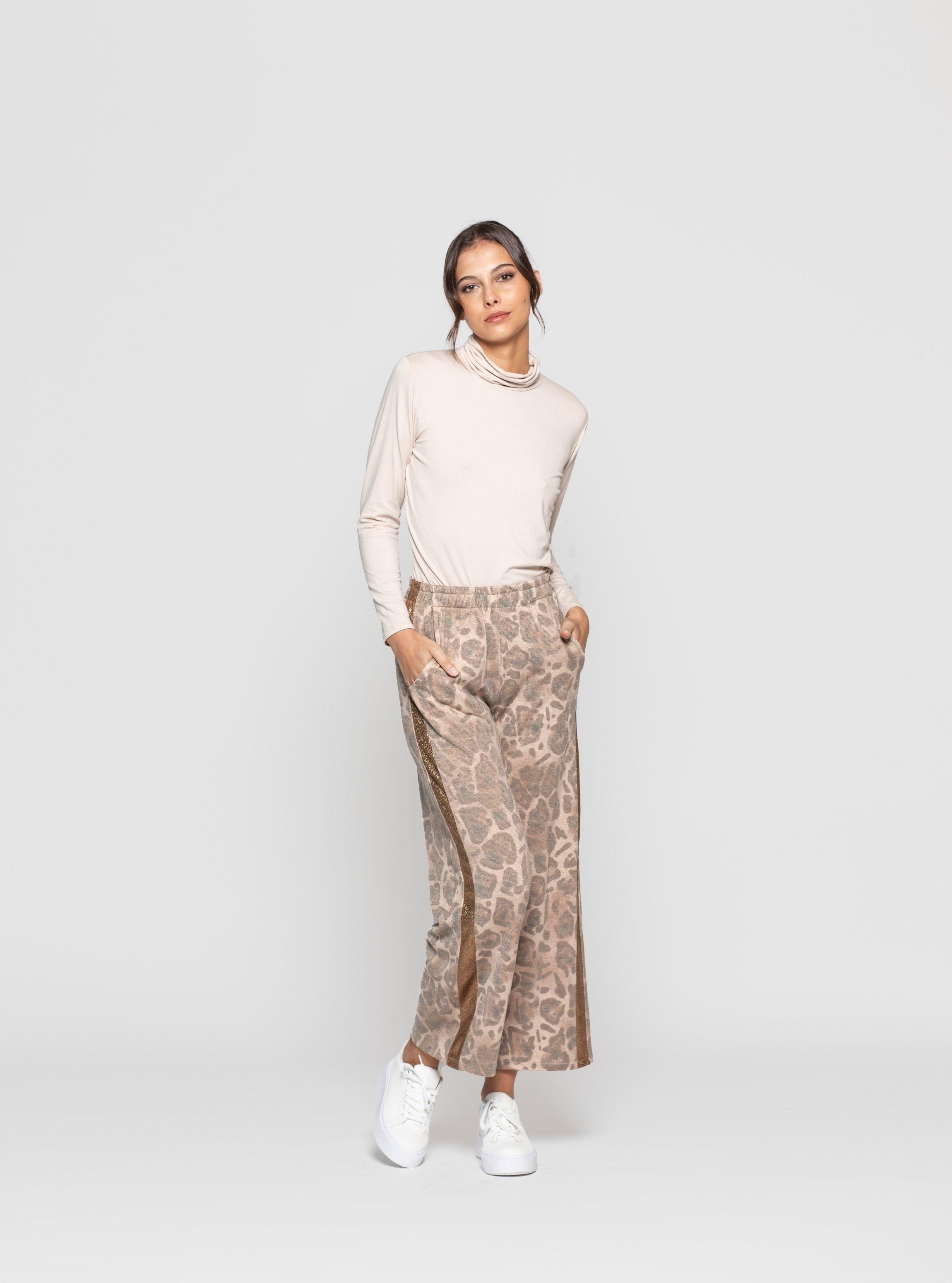 Pantalón Mujer Lilian Café Lineatre-2