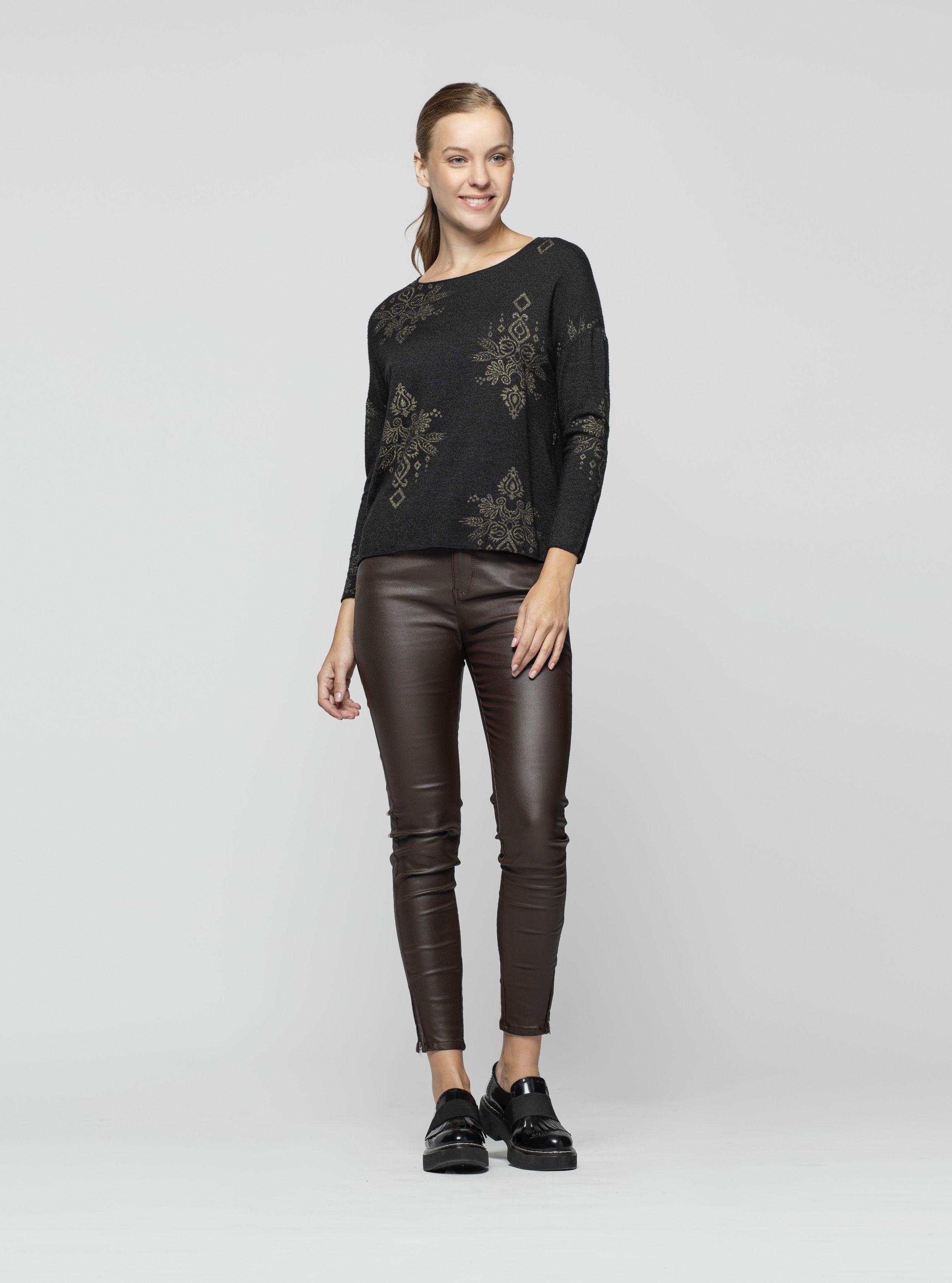 Polera Mujer Calia Negro Lineatre-1
