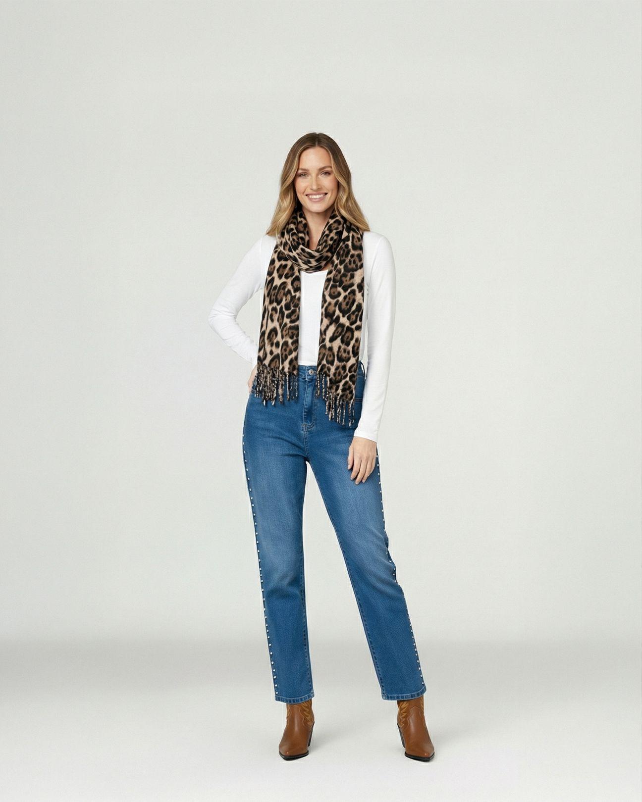 Echarpe Mujer María Camel Lineatre-3