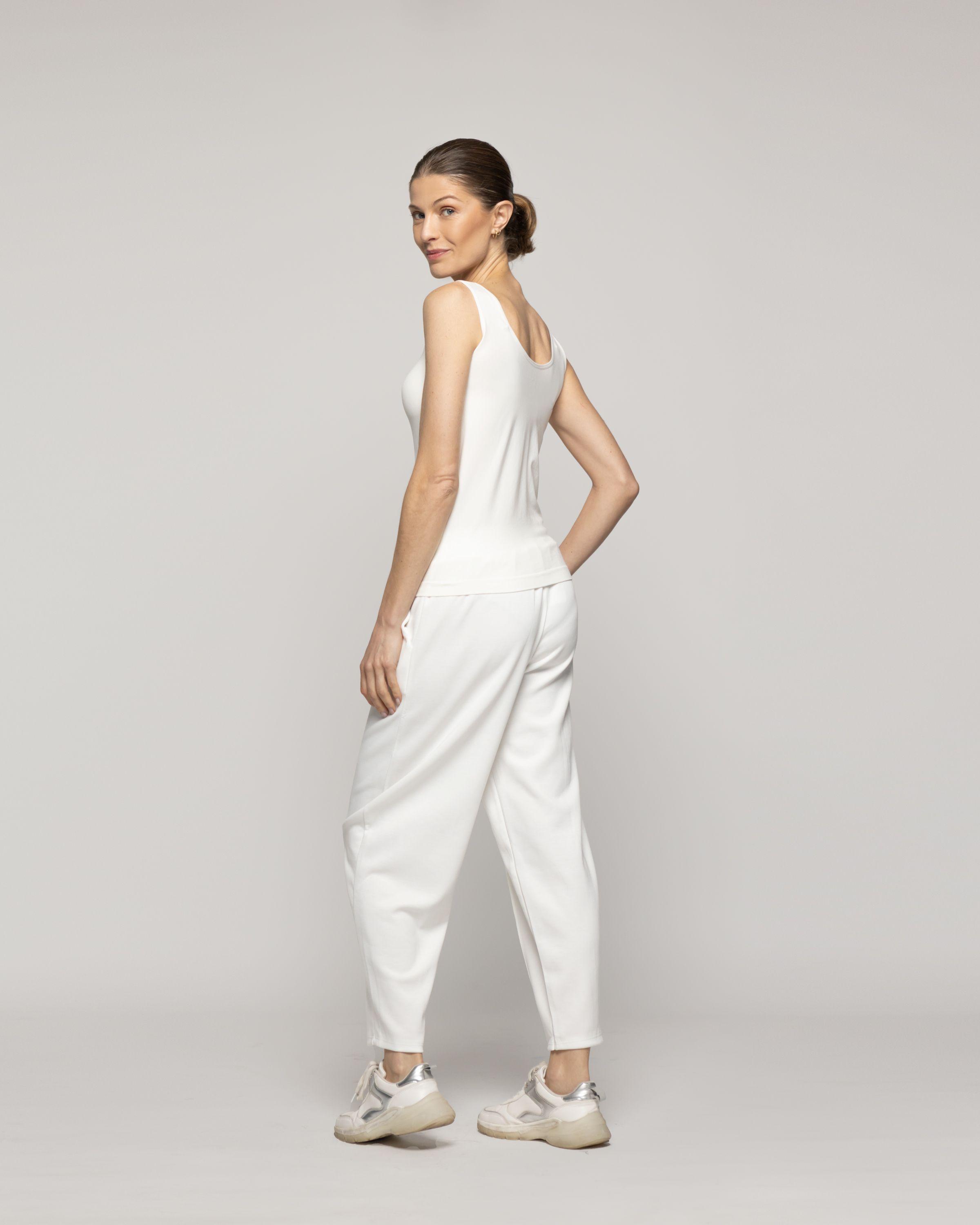 Top Mujer Teodora Mangas Anchas Blanco Lineatre-2