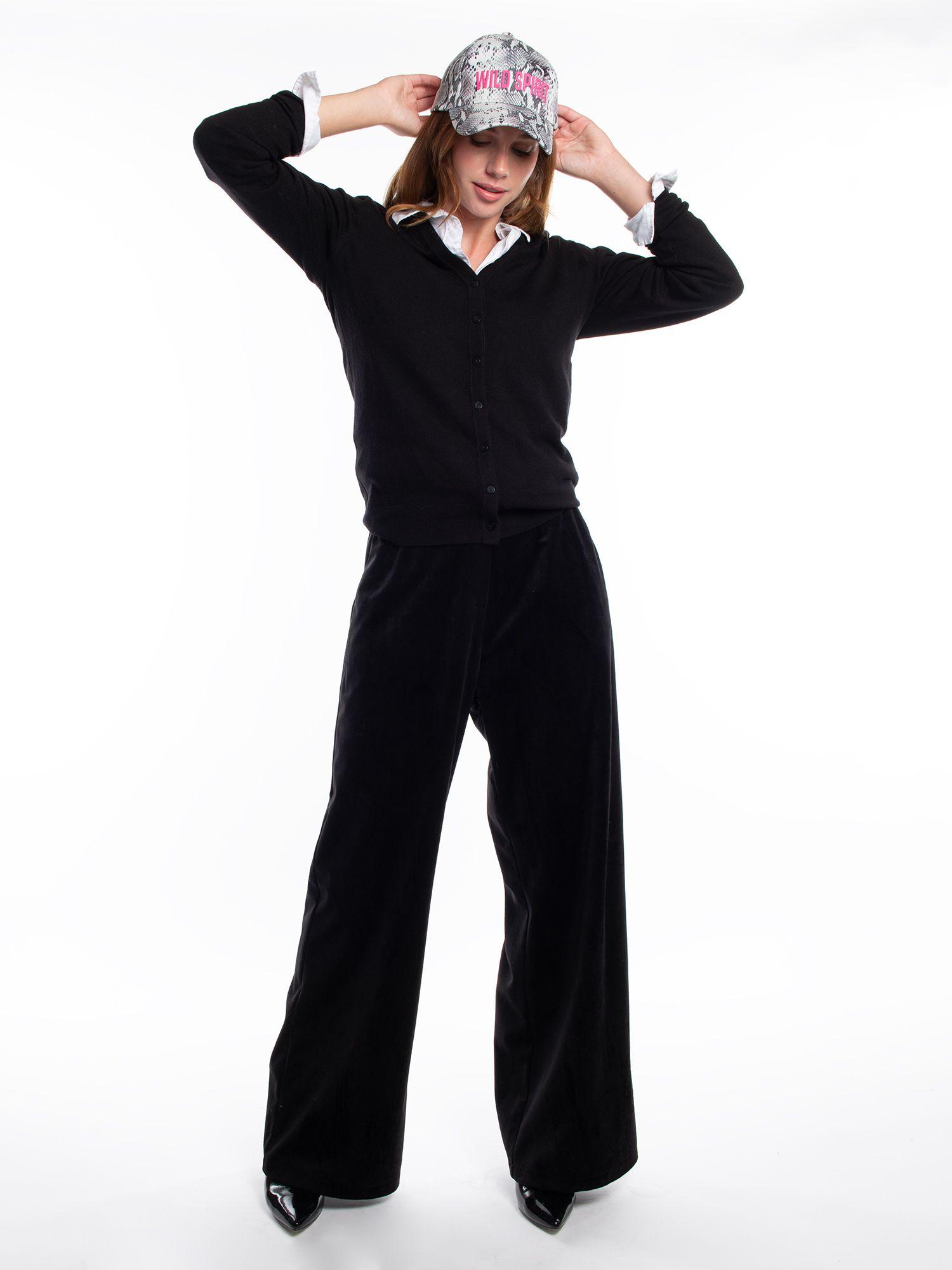 Pantalon nero carbone lineatre-3