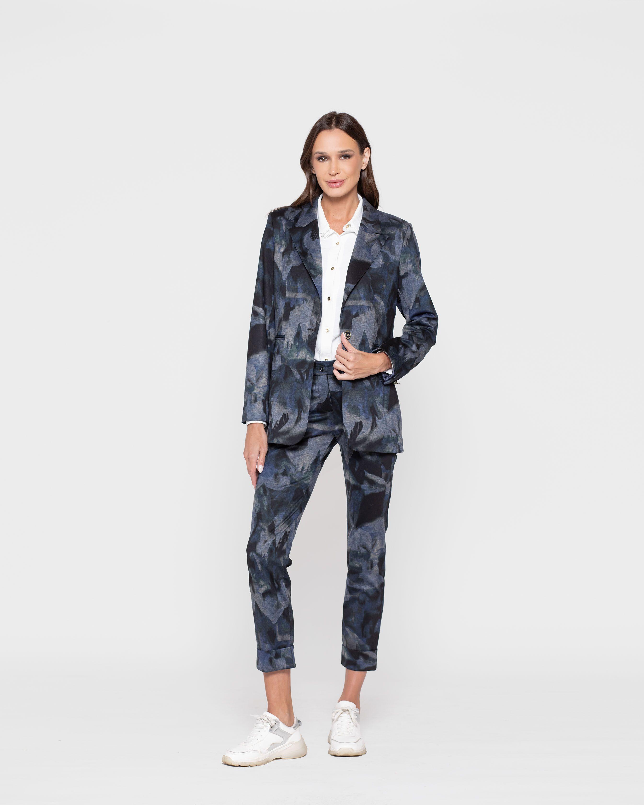 Chaqueta Mujer Petunia Azul Marino Ludovica-0