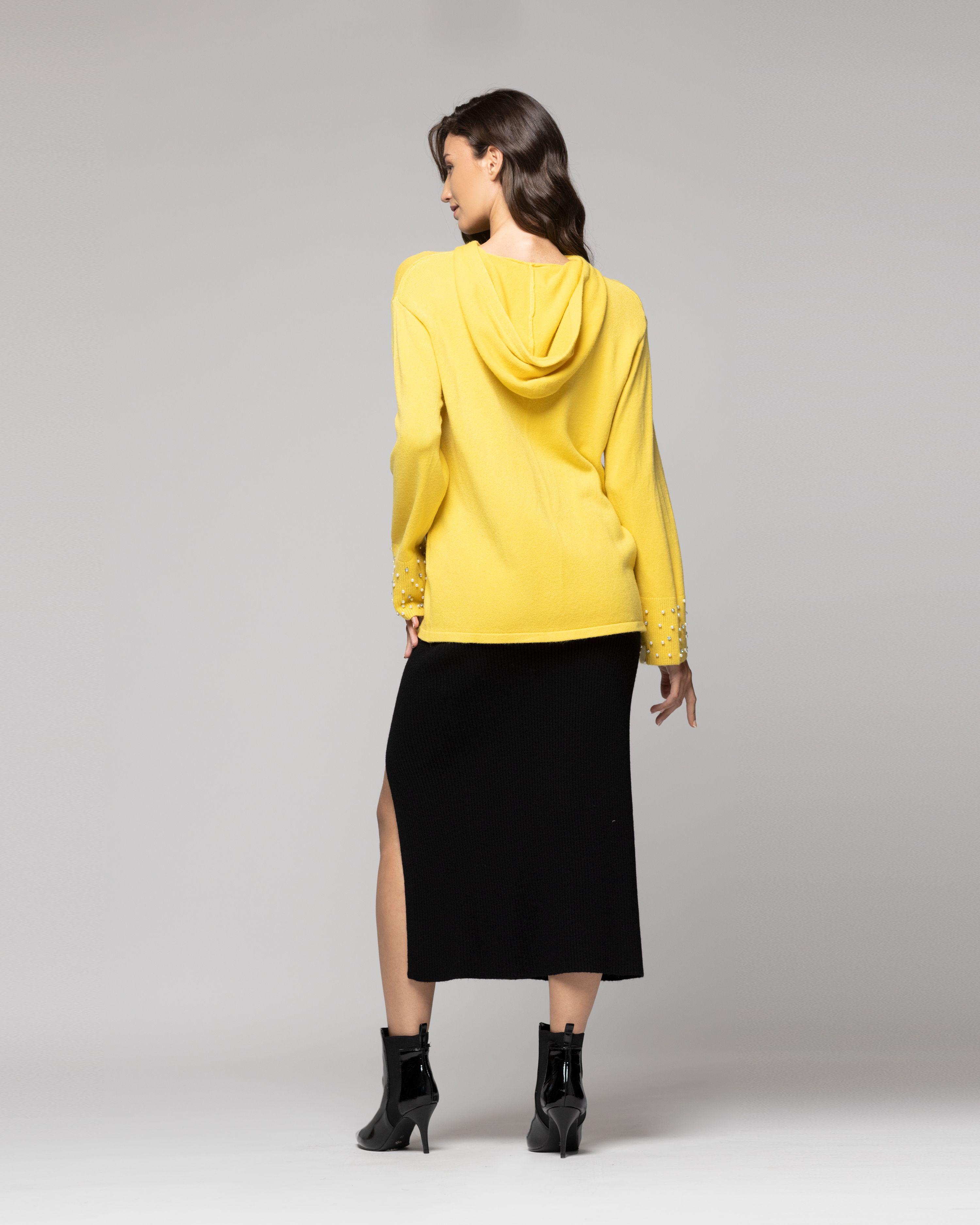 Sweater Mujer Rosalía Mostaza Lineatre-2