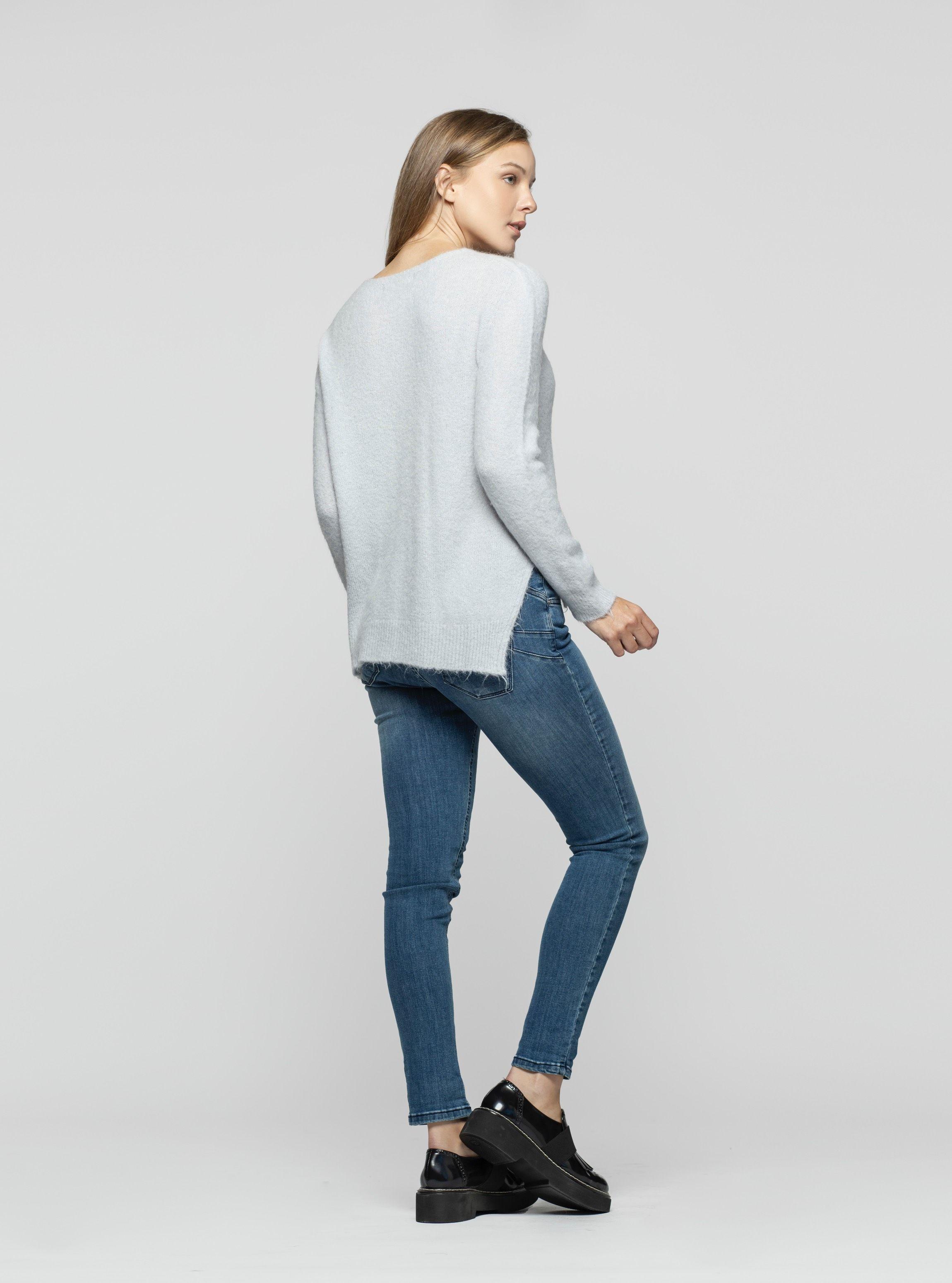 Sweater Mujer Odalys Gris Lineatre-2