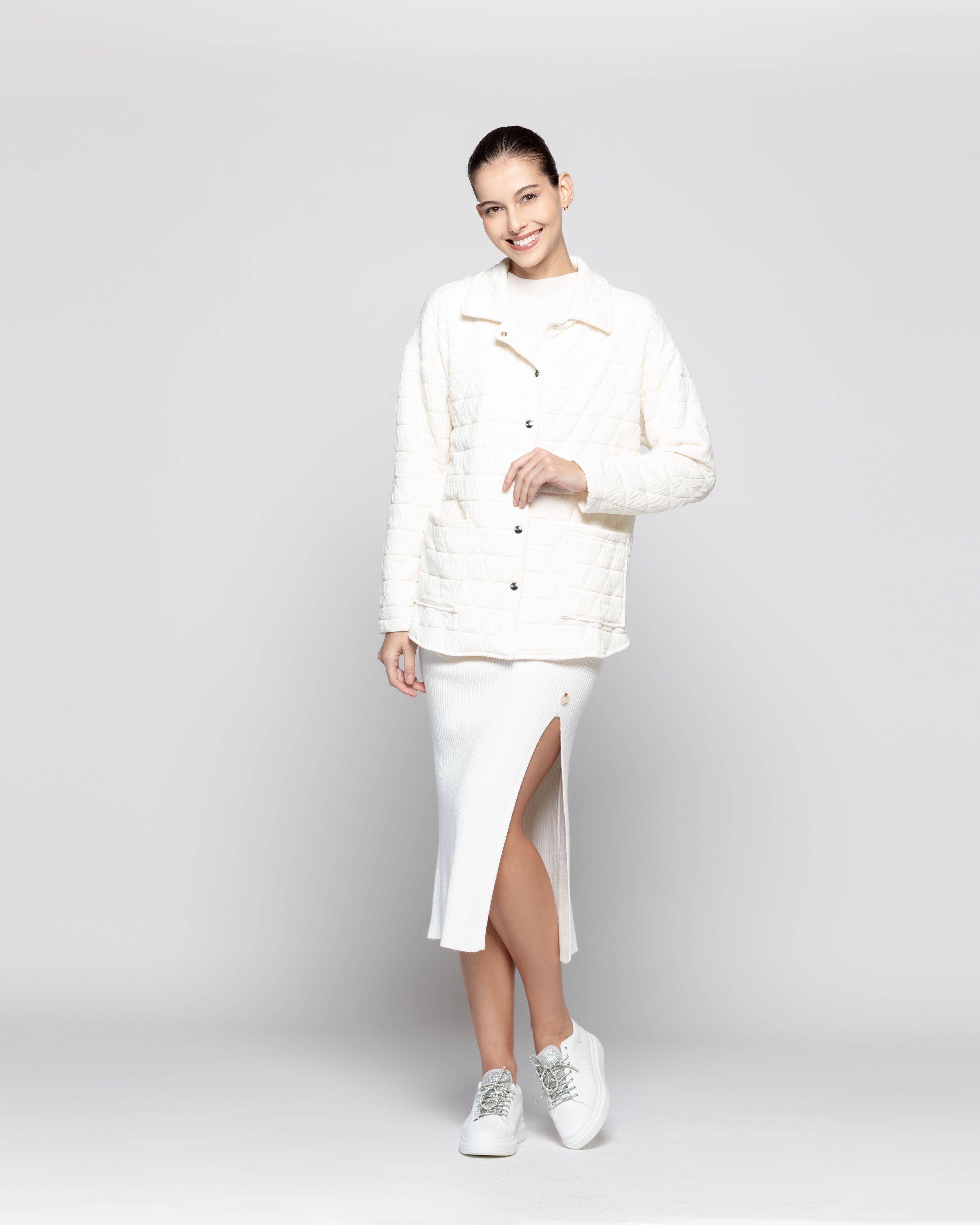 Chaqueta Mujer Marcela Blanco Lineatre-0