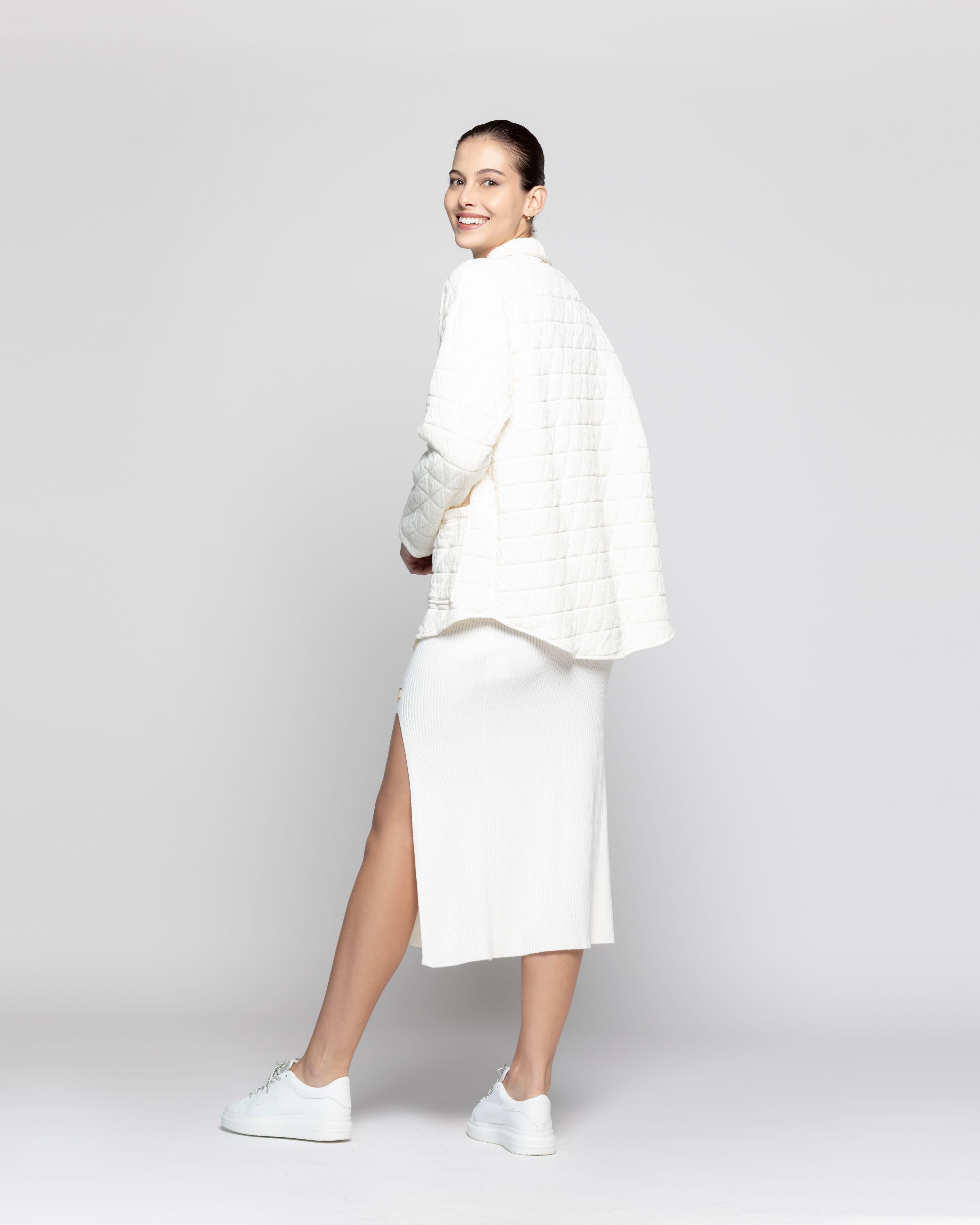 Chaqueta Mujer Marcela Blanco Lineatre-2